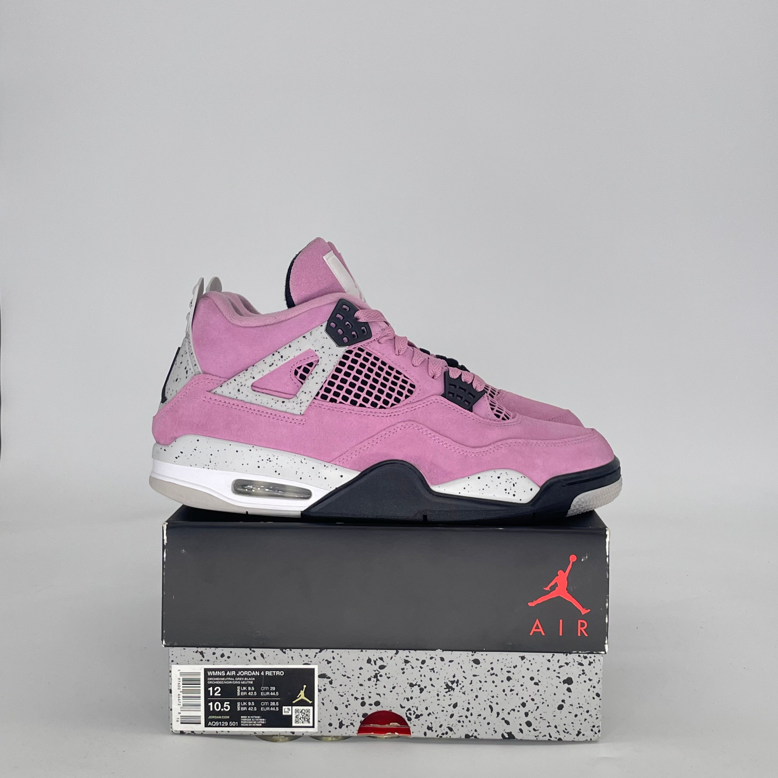 AIR JORDAN 4 ORCHID AQ9129-501 SIZE 10.5/12W