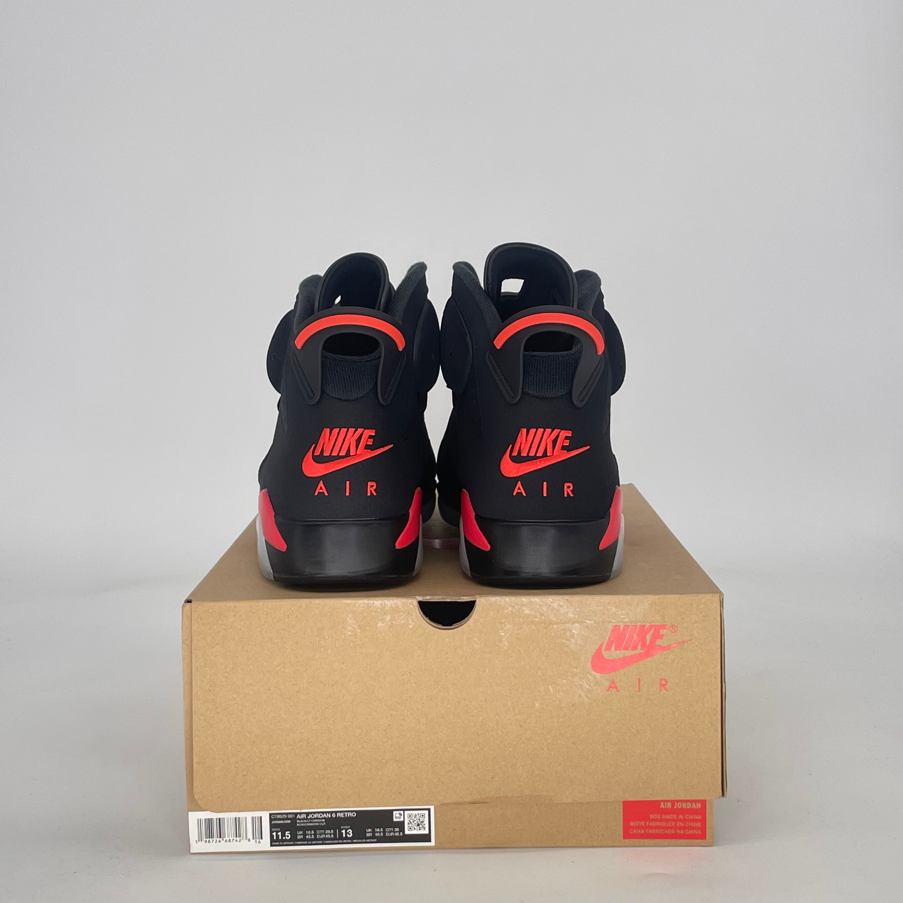AIR JORDAN 6 INFRARED SALESMAN CT8529-001 SIZE 11.5/13W