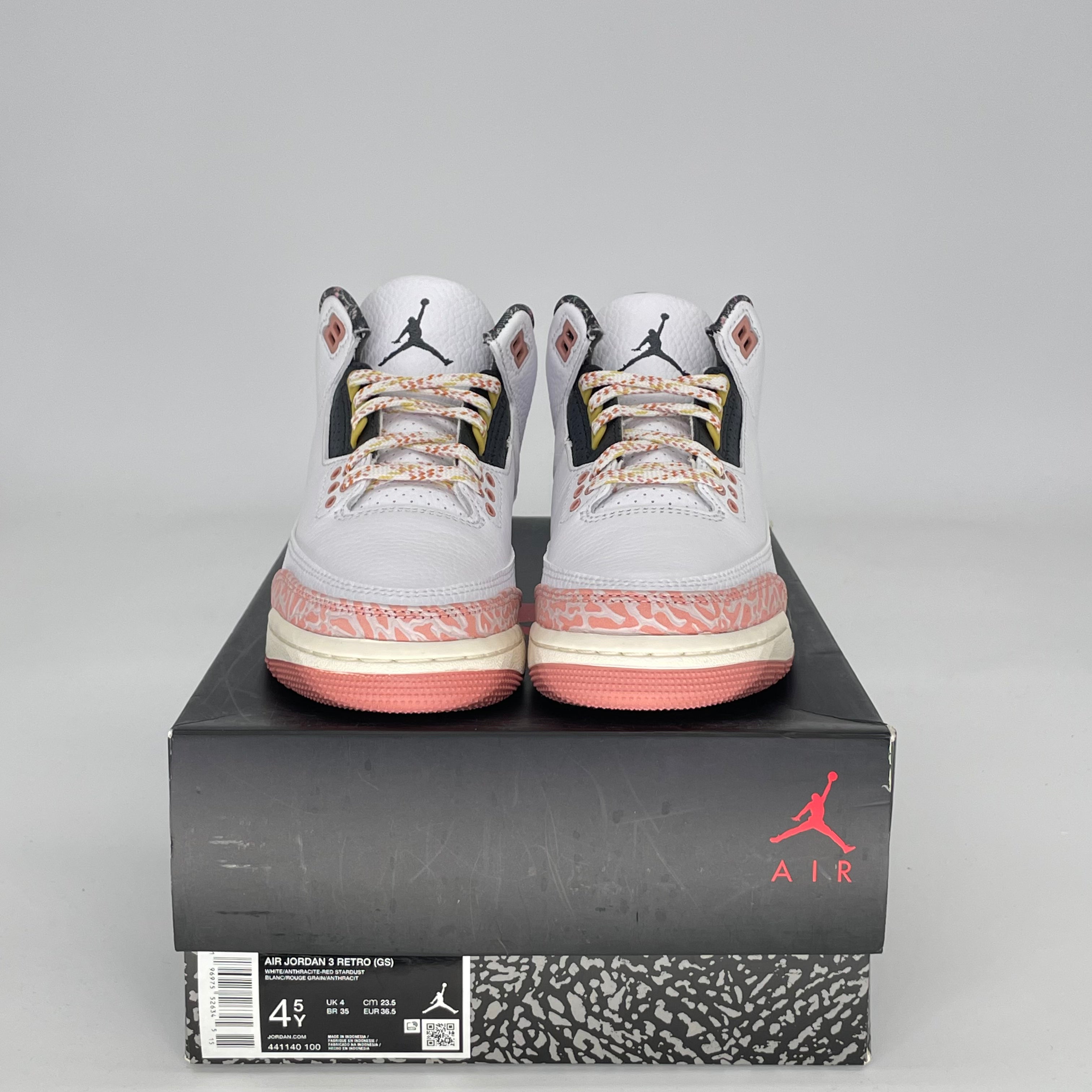 AIR JORDAN 3 VINTAGE FLORAL 441140-100 SIZE 4.5/6W GS