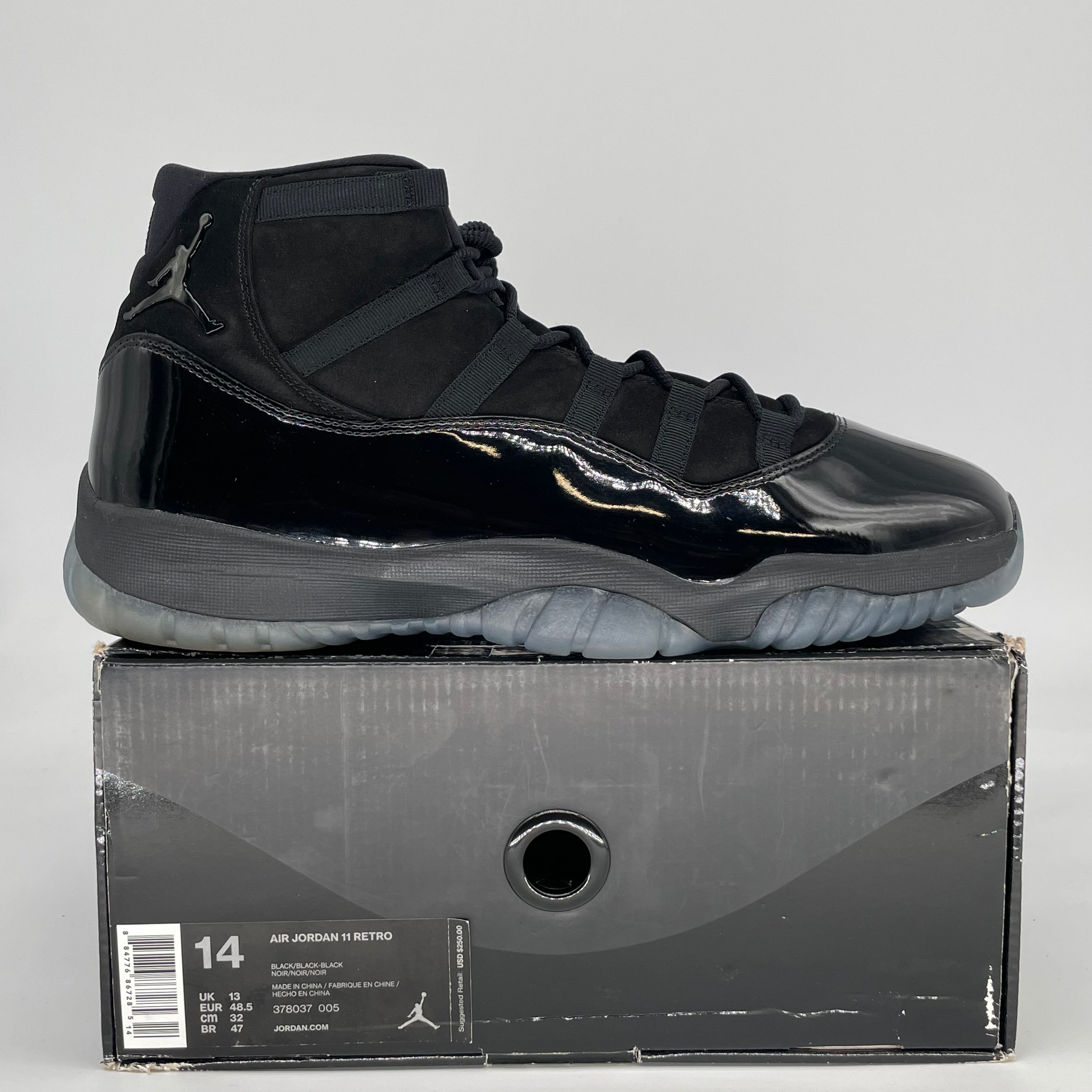AIR JORDAN 11 CAP AND GOWN 378037-005 SIZE 14/15.5W