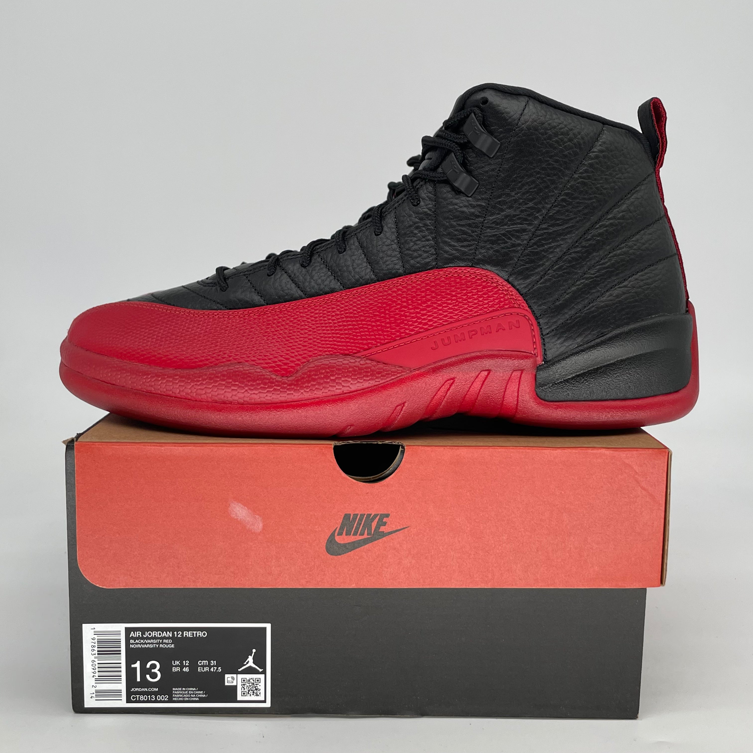 AIR JORDAN 12 FLU GAME CT8013-002 SIZE 13/14.5W