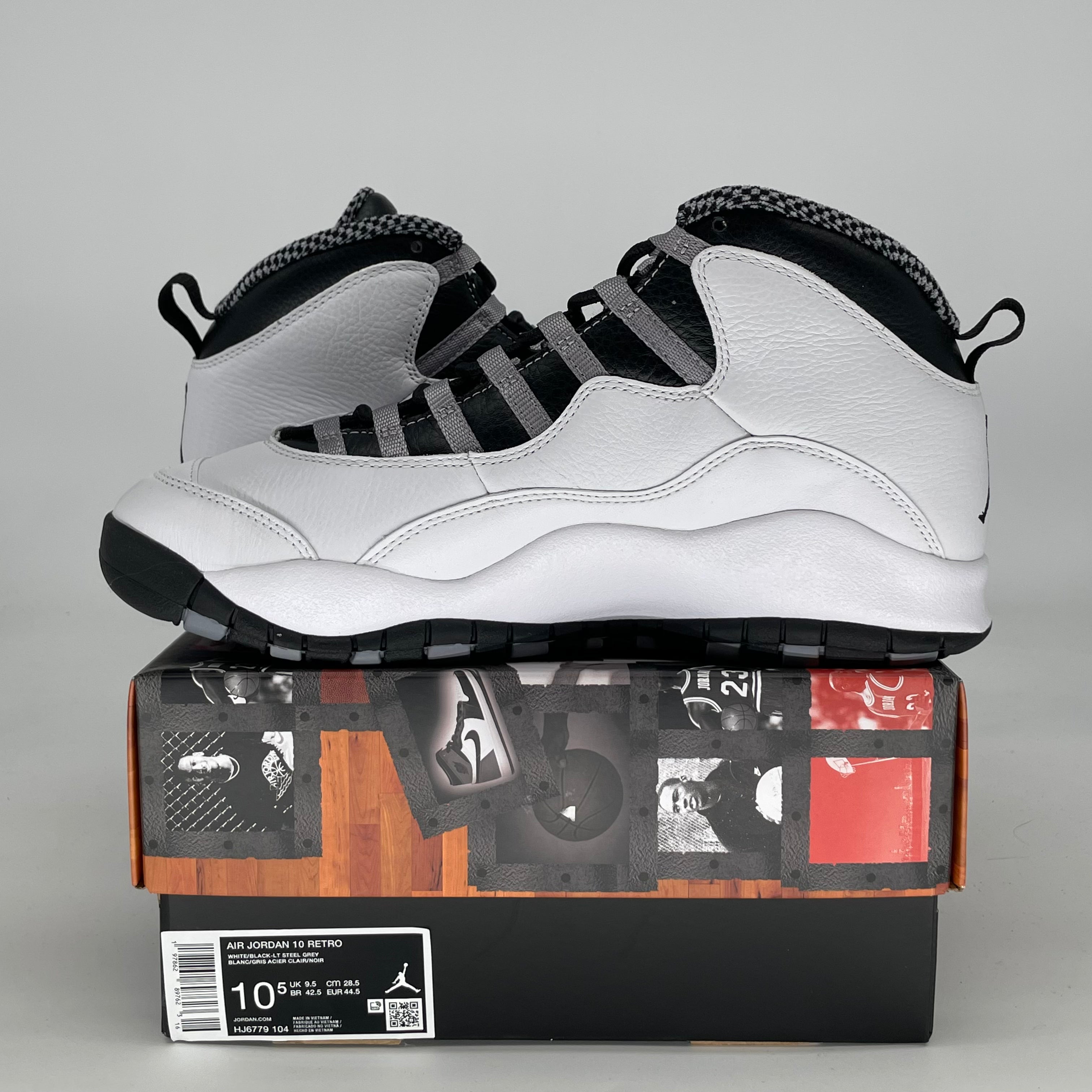 AIR JORDAN 10 STEEL HJ6779-104 SIZE 10.5/12W
