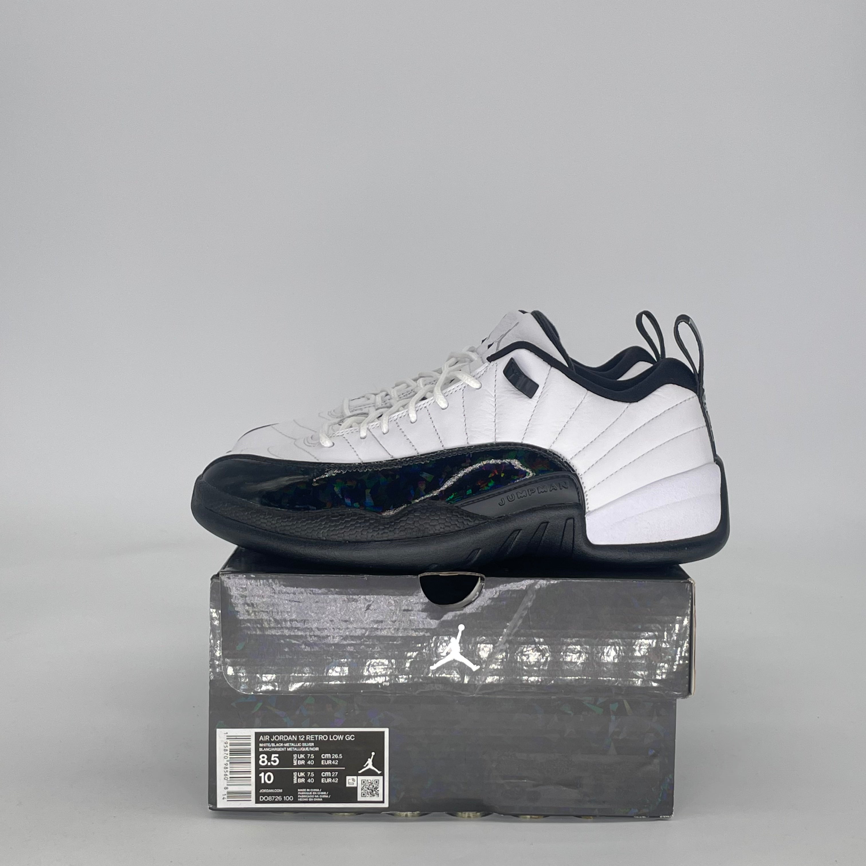AIR JORDAN 12 LOW 25 YEARS IN CHINA DO8726-100 SIZE 8.5/10W