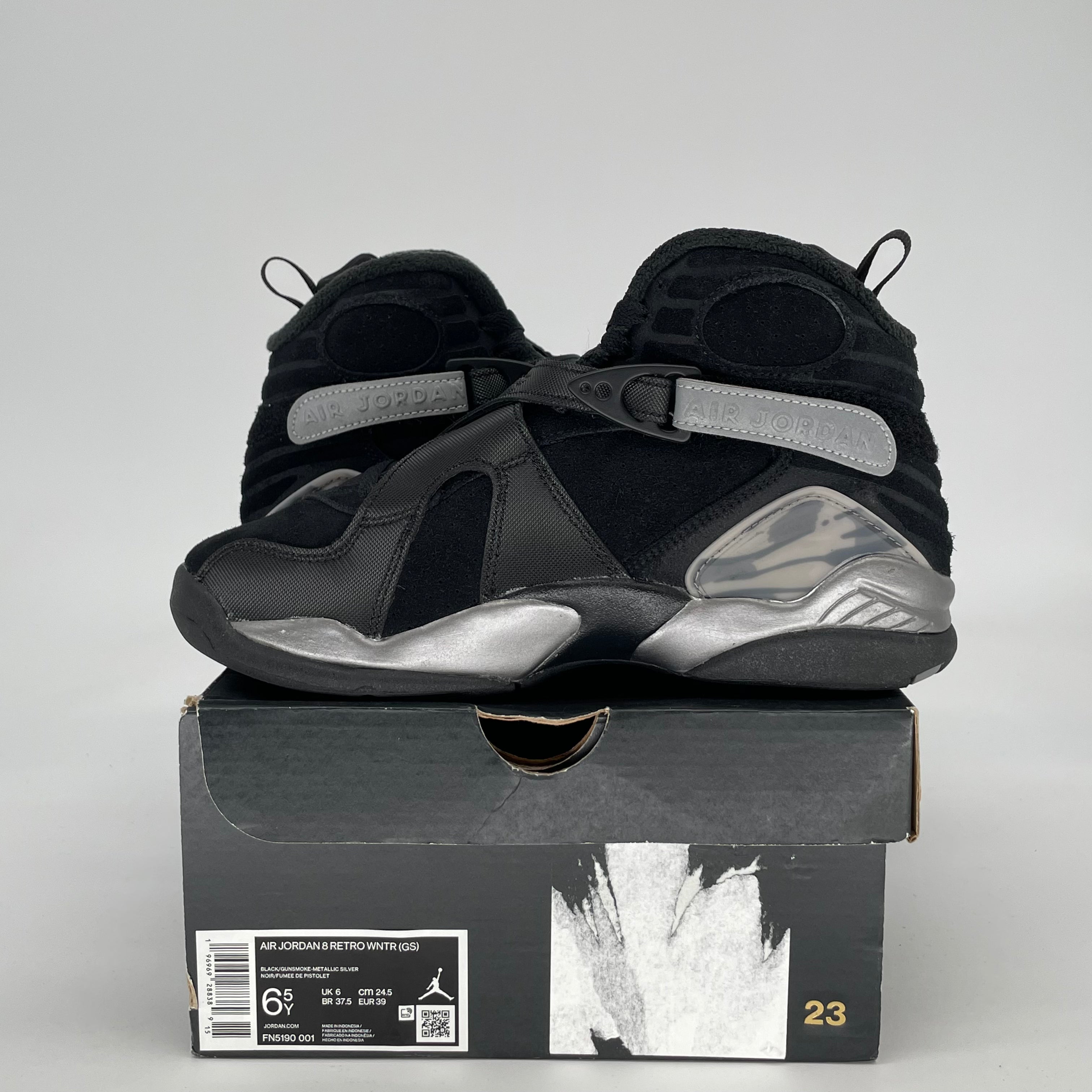 AIR JORDAN 8 WINTERIZED GUNSMOKE FN5190-001 SIZE 6.5/8W