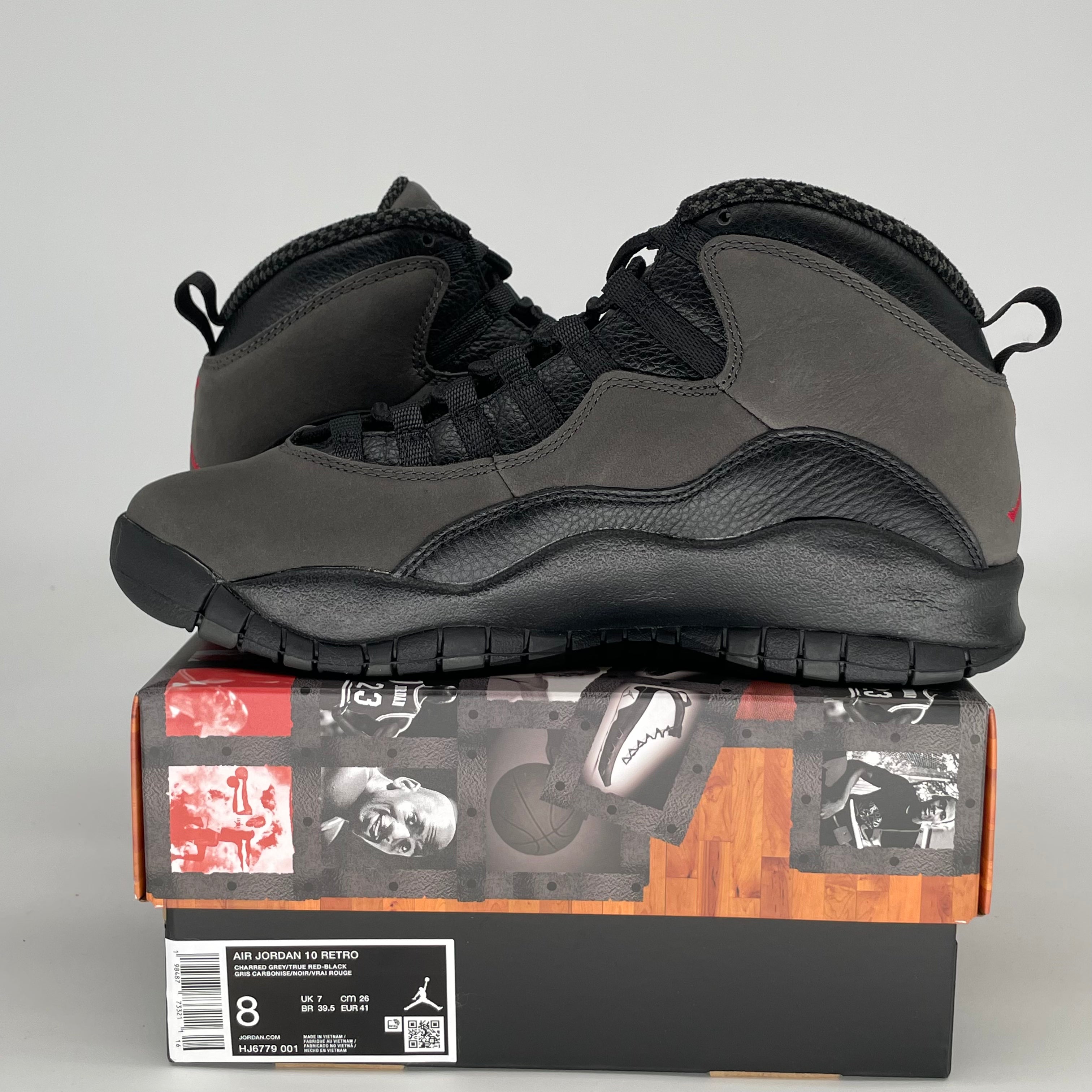 AIR JORDAN 10 SHADOW HJ6779-001 SIZE 8/9.5W