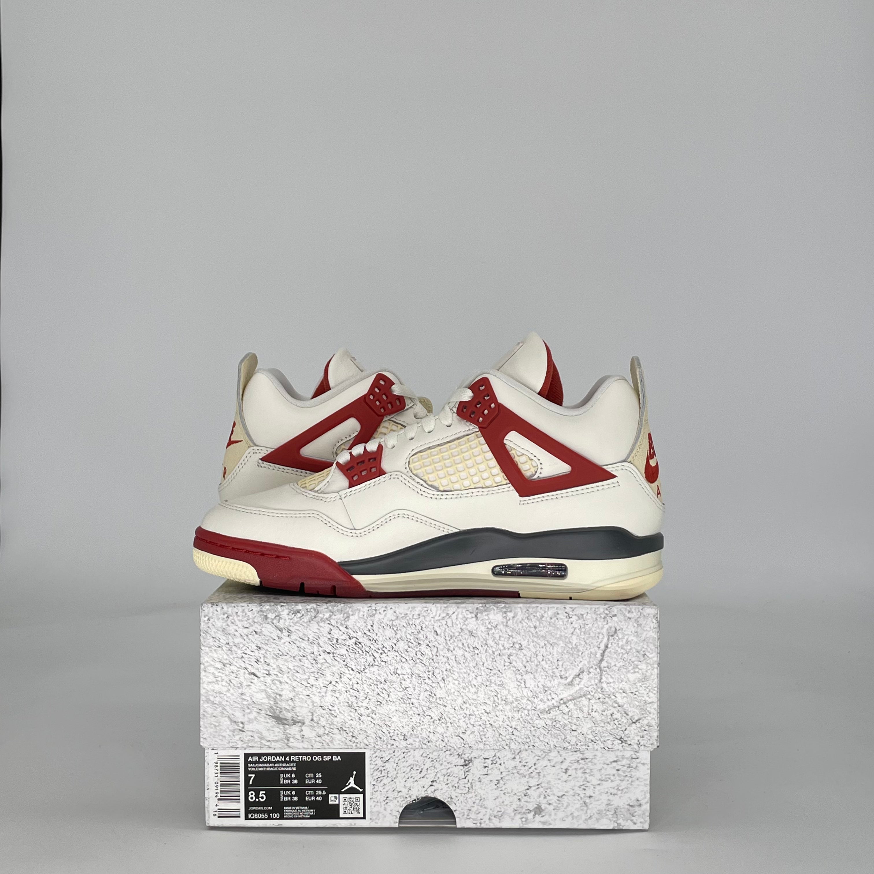 AIR JORDAN 4 NIGEL SYLVESTER BRICK AFTER BRICK IQ8055-100 SIZE 7/8.5W GS