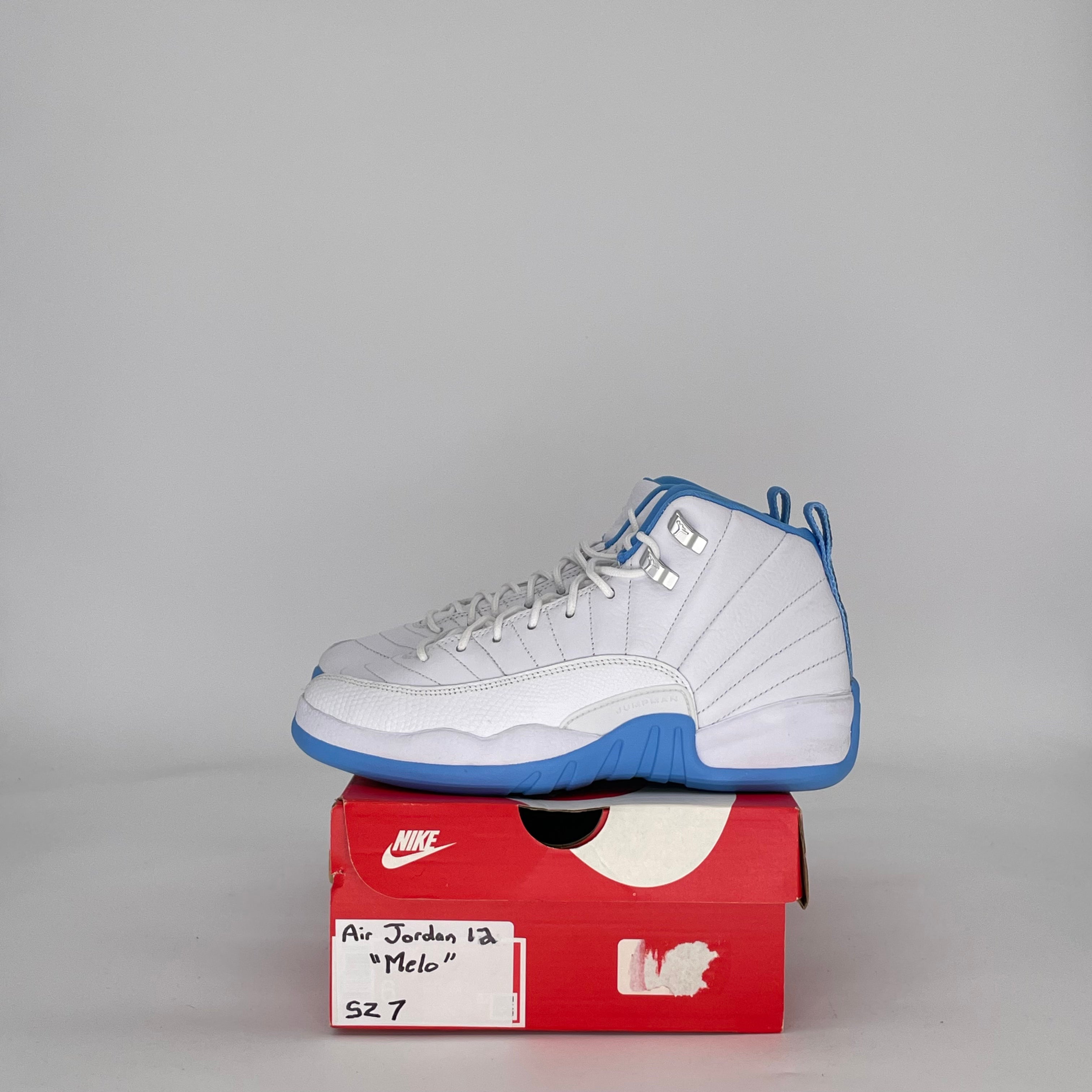 AIR JORDAN 12 MELO 153265-112 SIZE 7/8.5W GS