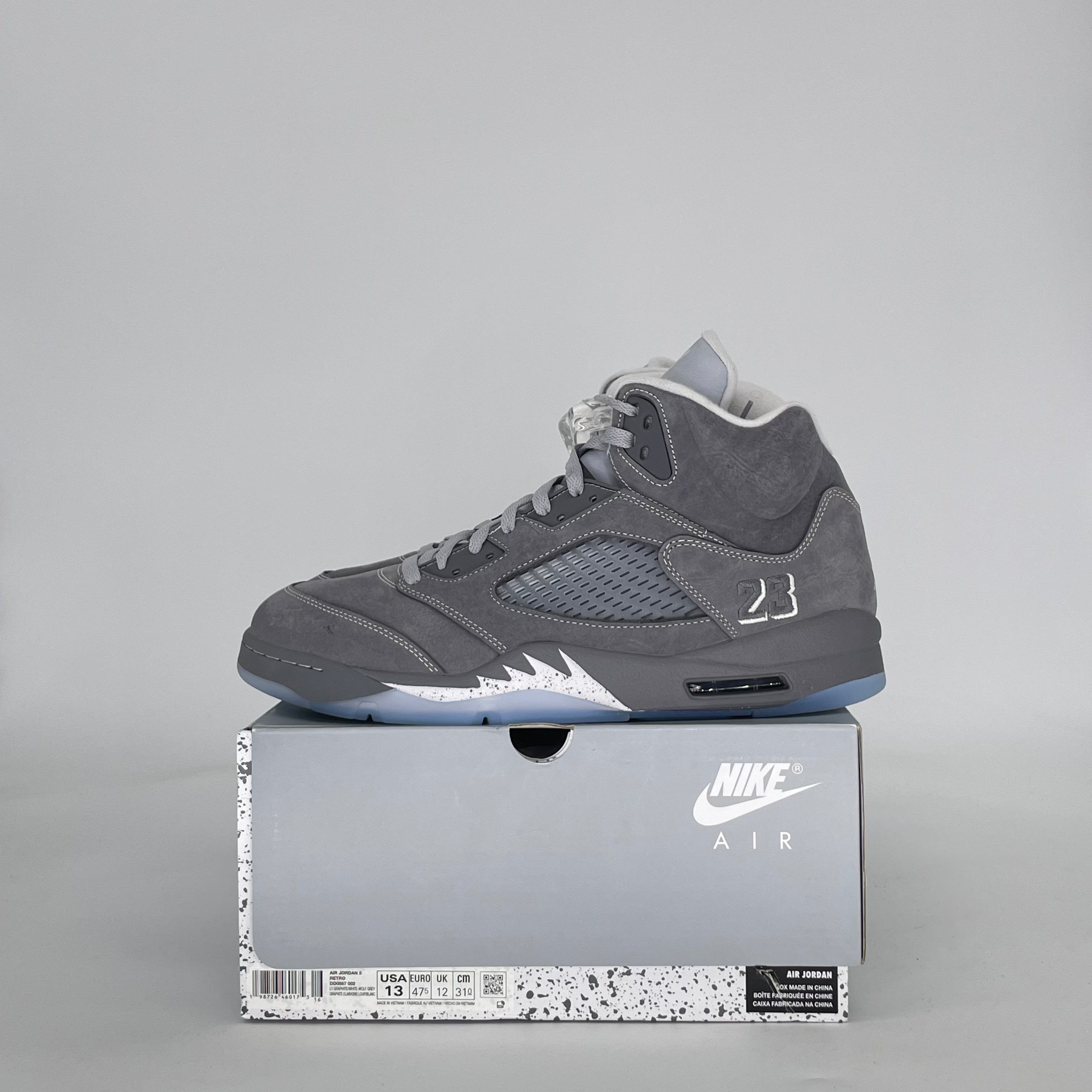 AIR JORDAN 5 WOLF GREY DD0587-002 SIZE 13/14.5W