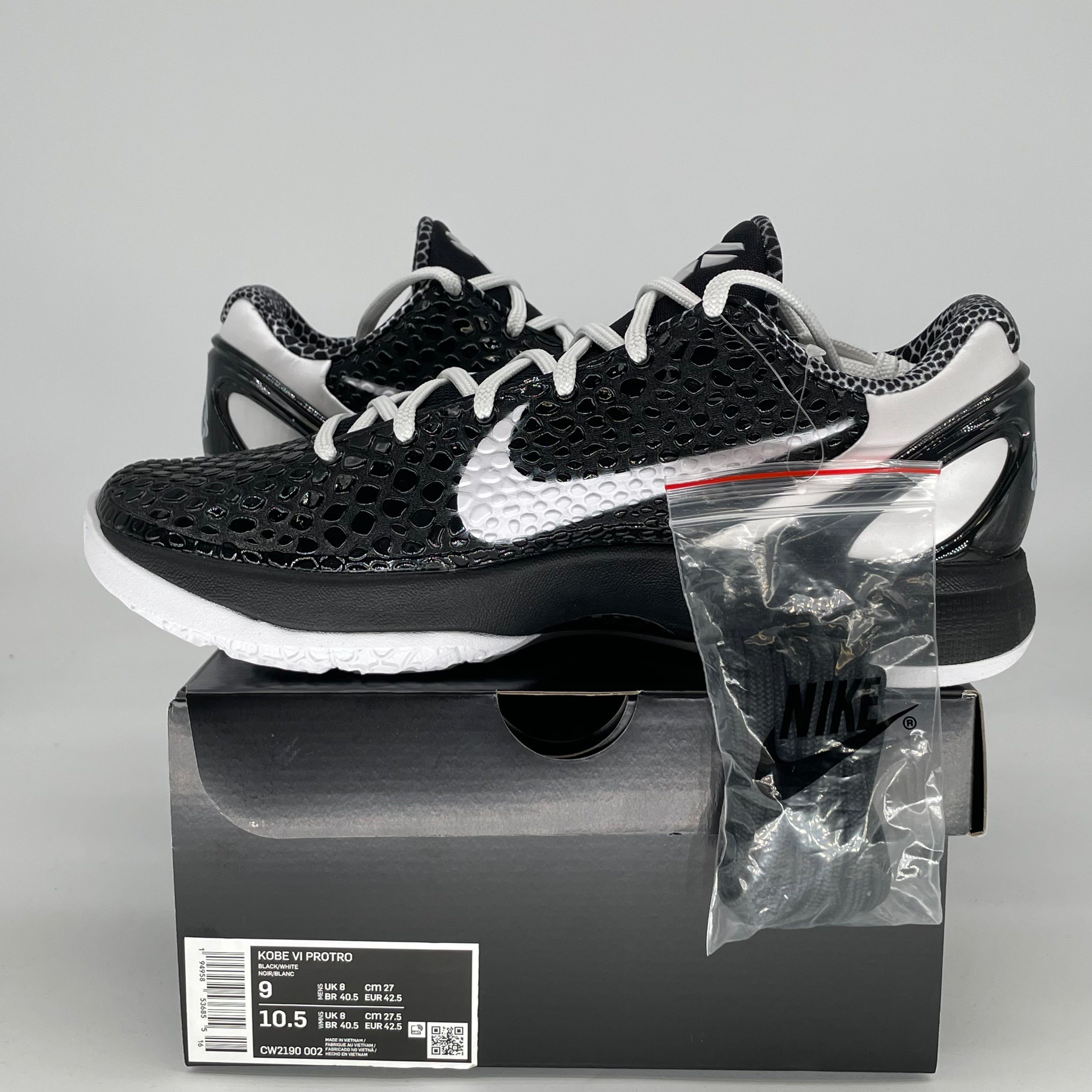 NIKE KOBE 6 PROTRO MAMBACITA SWEET 16 CW2190-002 SIZE 9/10.5W