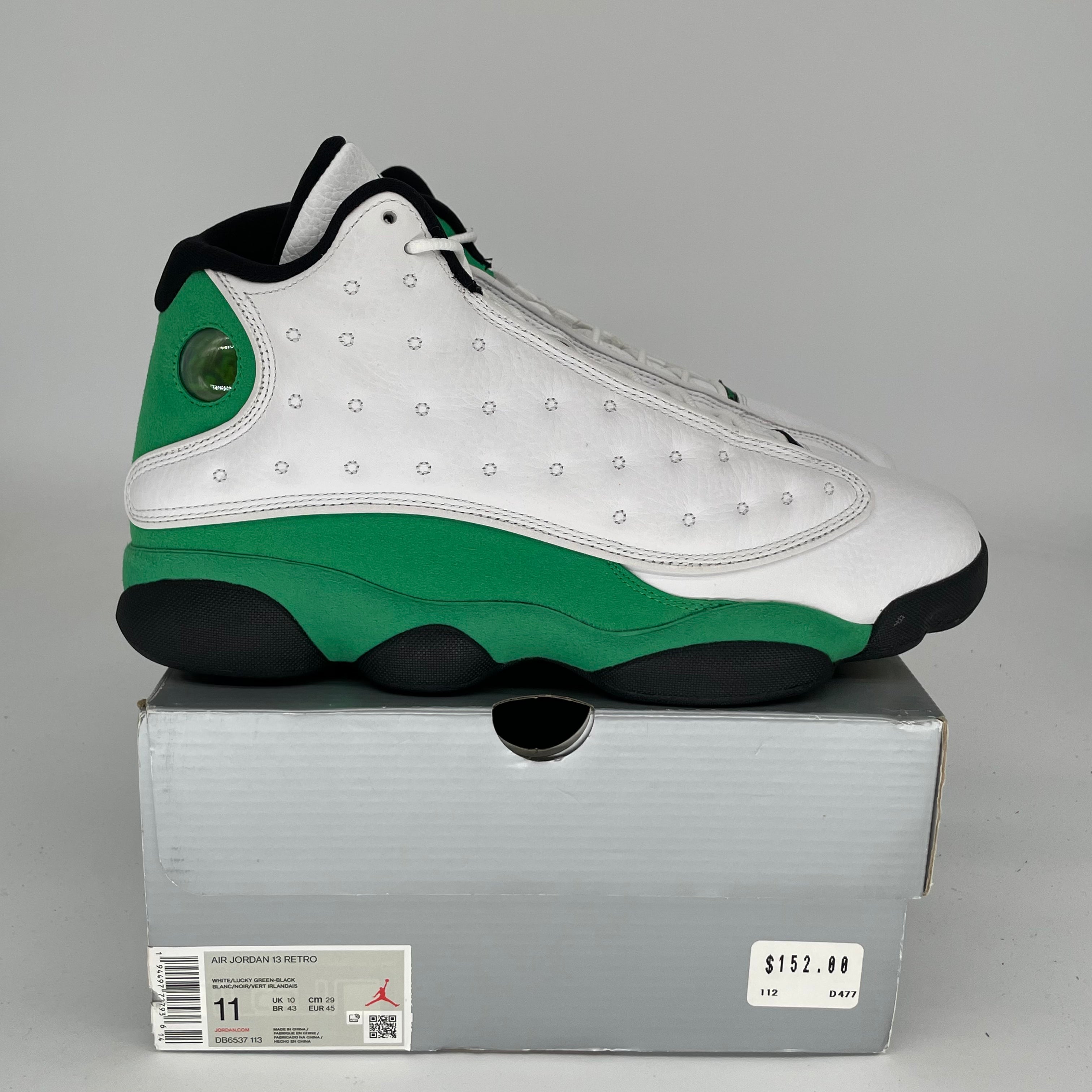 AIR JORDAN 13 LUCKY GREEN SIZE 11 DB6537-113