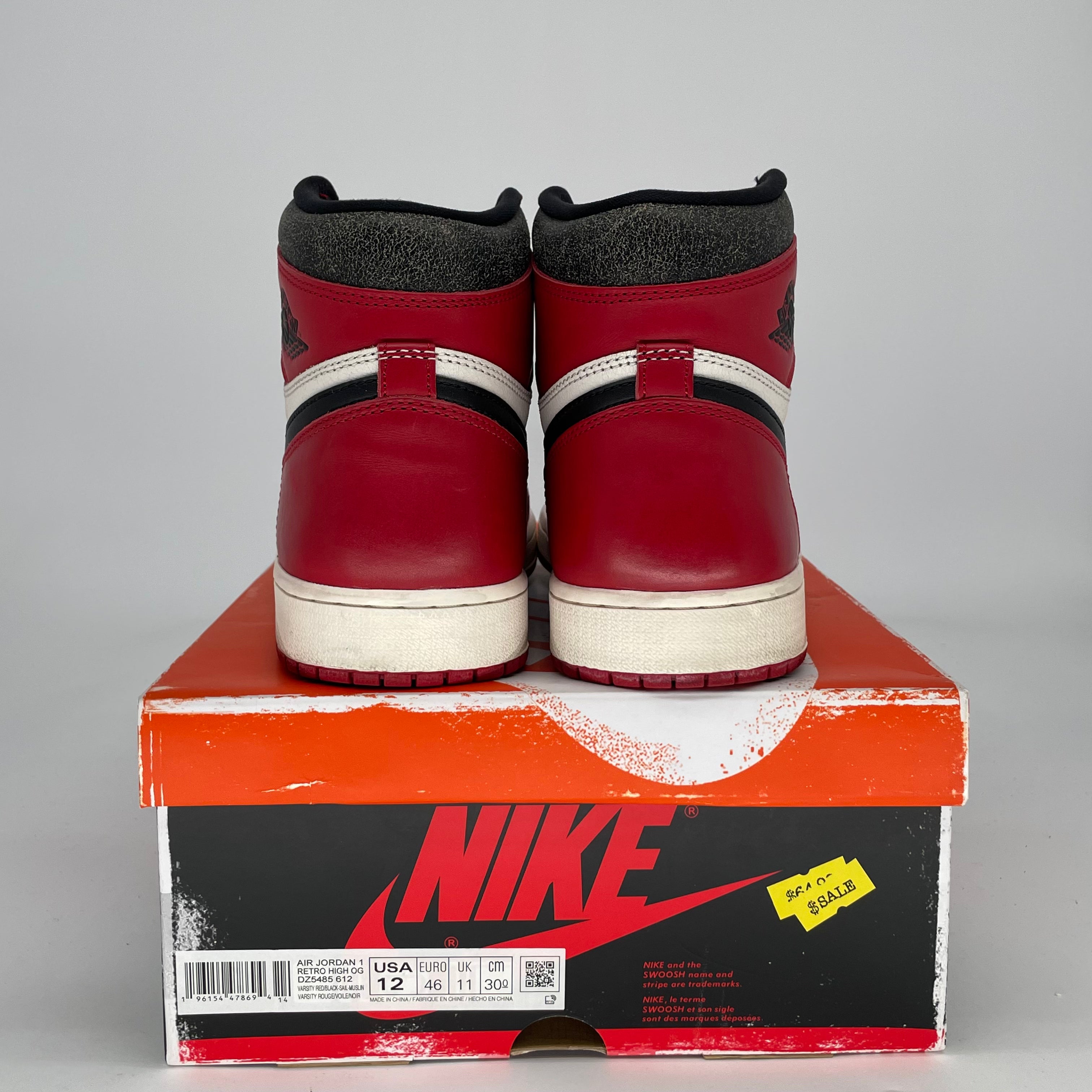AIR JORDAN 1 CHICAGO LOST AND FOUND DZ5485-612 SIZE 12/13.5W