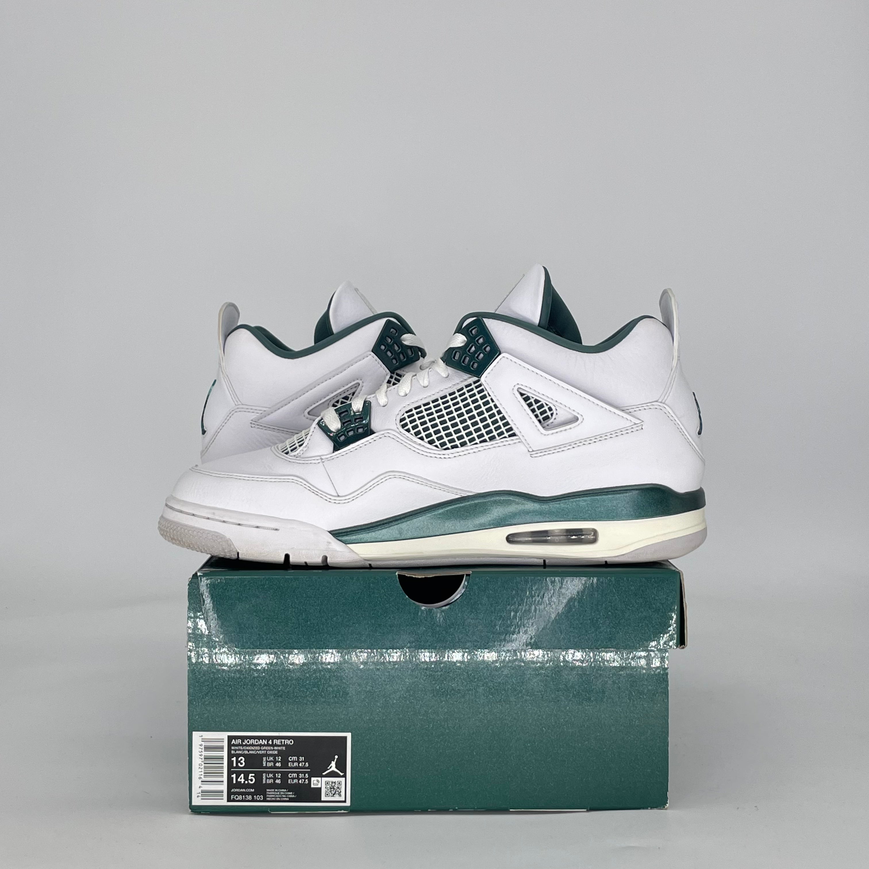 AIR JORDAN 4 OXIDIZED GREEN FQ8138-103 SIZE 13/14.5W