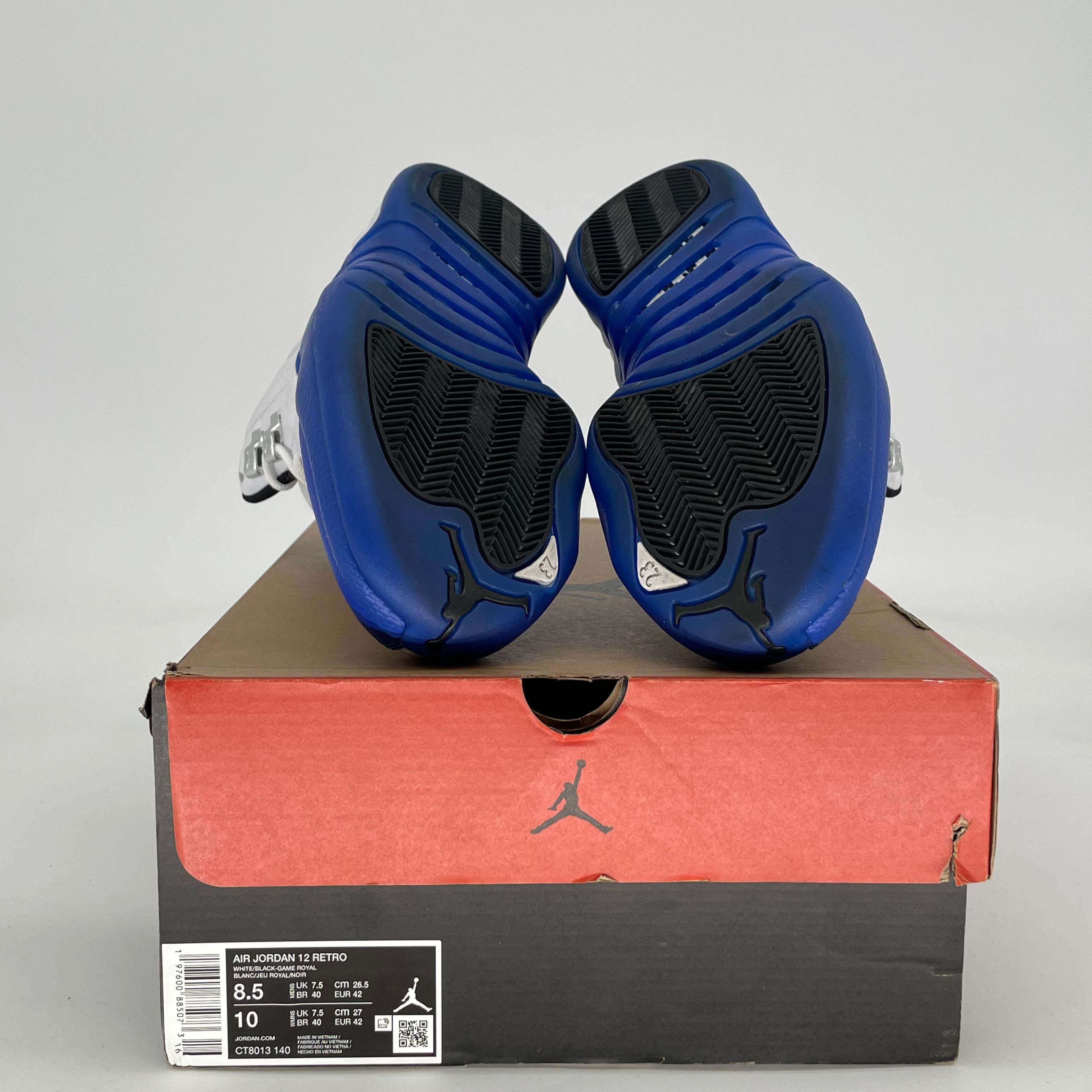 AIR JORDAN 12 BLUEBERRY CT8013-140 SIZE 8.5/10W