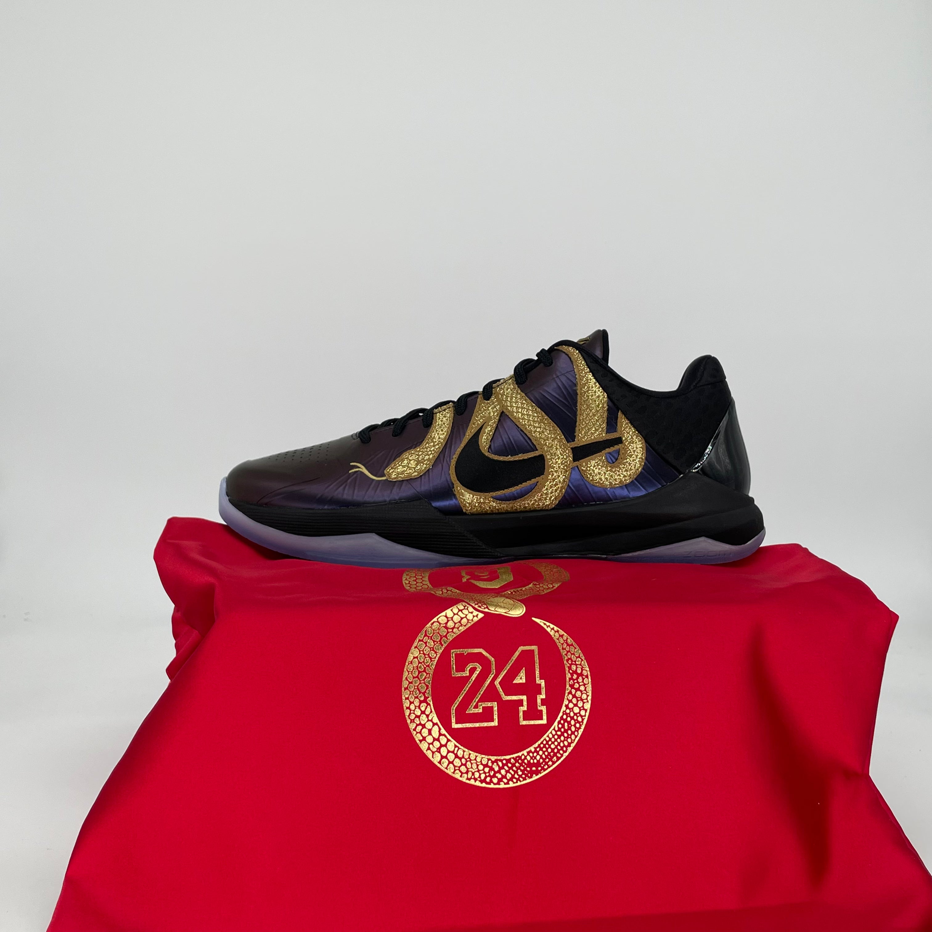 NIKE KOBE 5 PROTRO YEAR OF THE SNAKE EGGPLANT IB4481-500 SIZE 9.5/11W