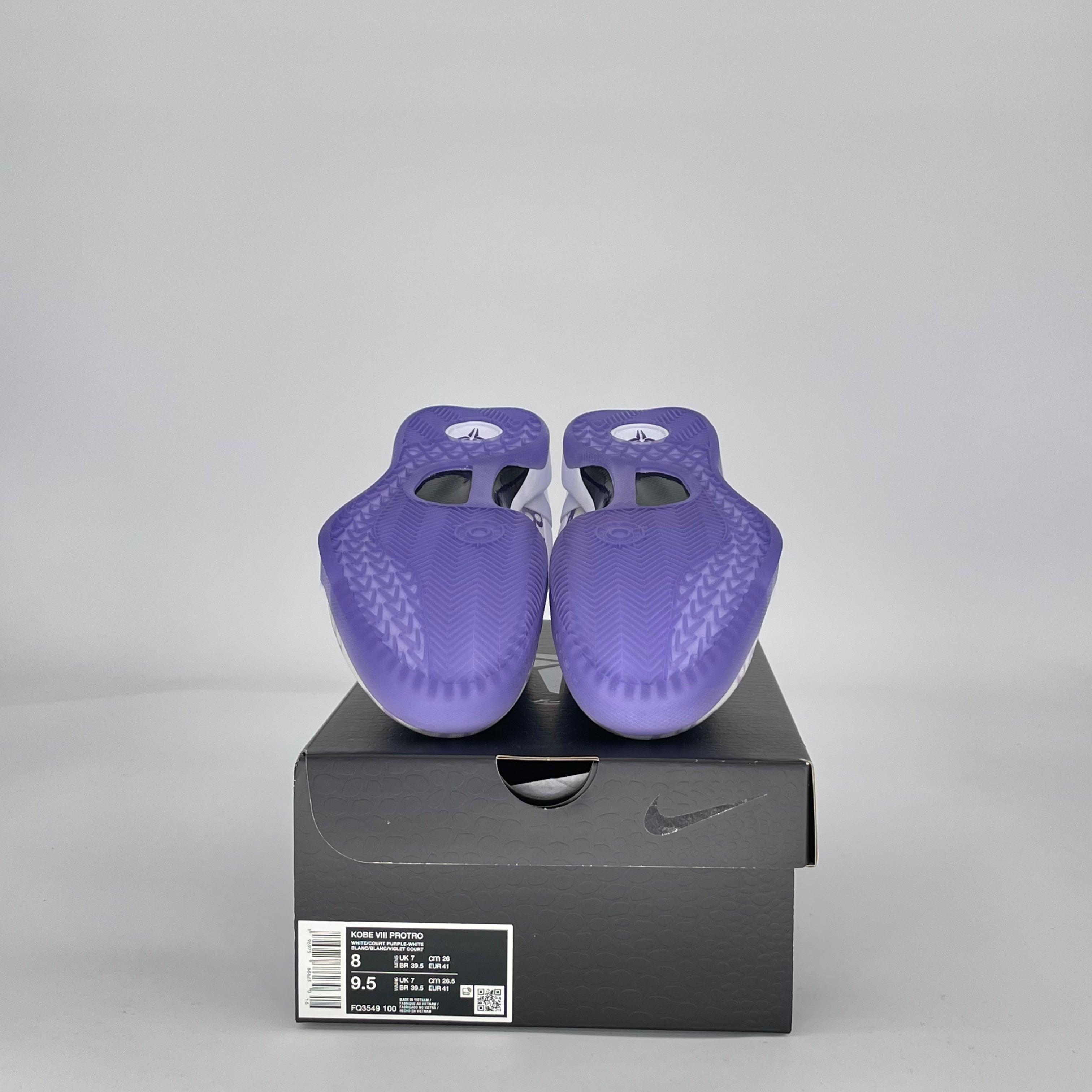 NIKE KOBE 8 PROTRO COURT PURPLE FQ3549-100 SIZE 8/9.5W