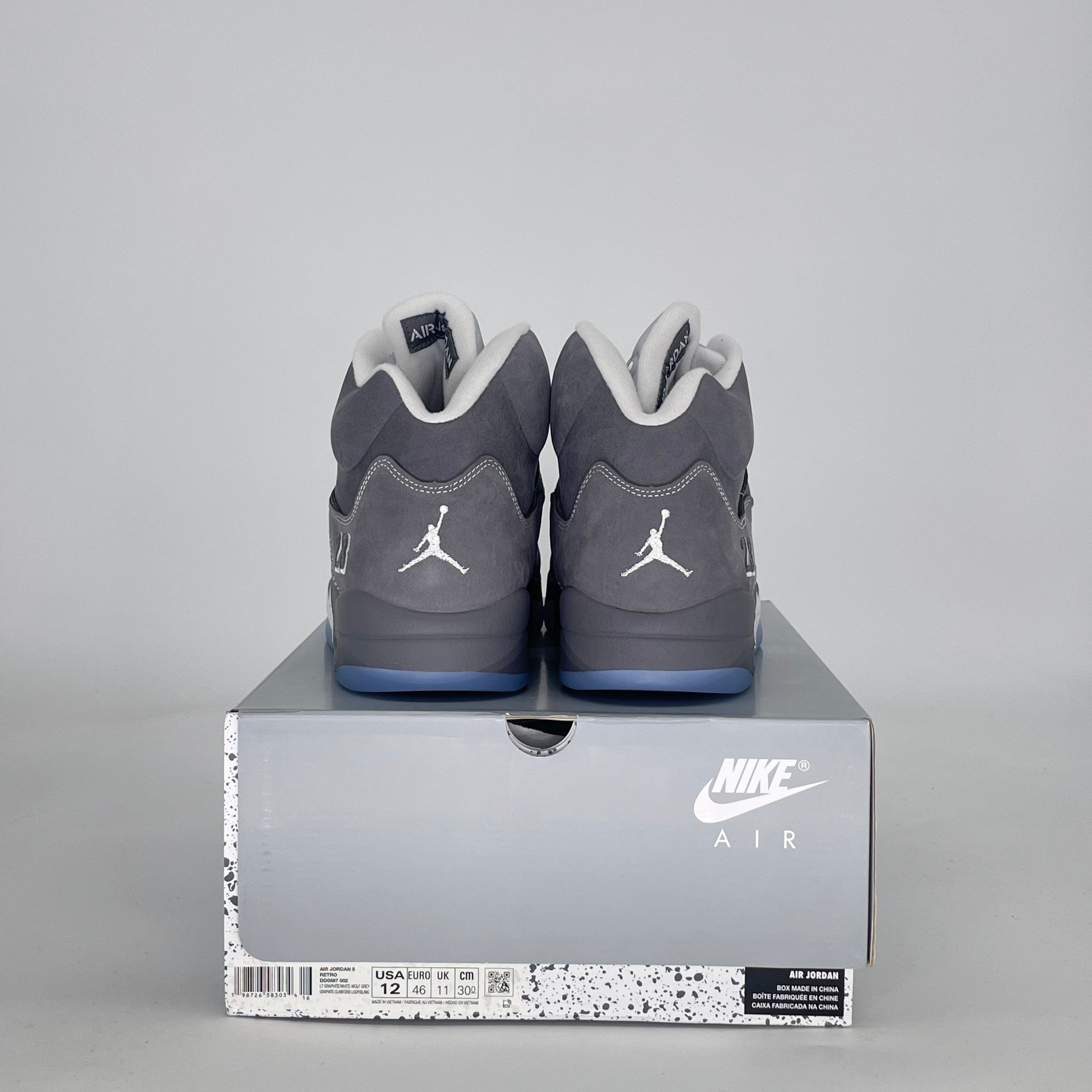 AIR JORDAN 5 WOLF GREY DD0587-002 SIZE 12/13.5W