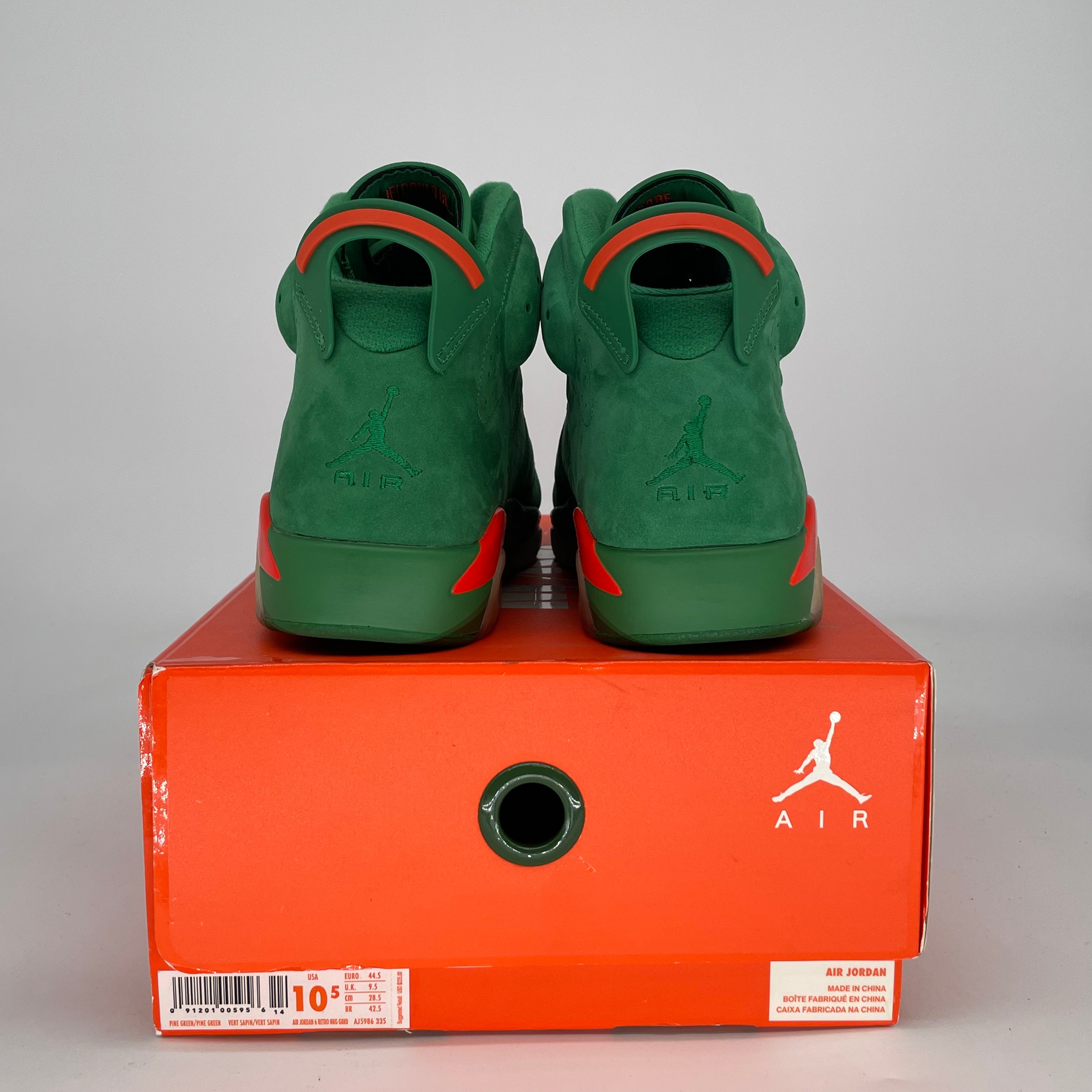 AIR JORDAN 6 GATORADE GREEN AJ5986-335 SIZE 10.5/12W