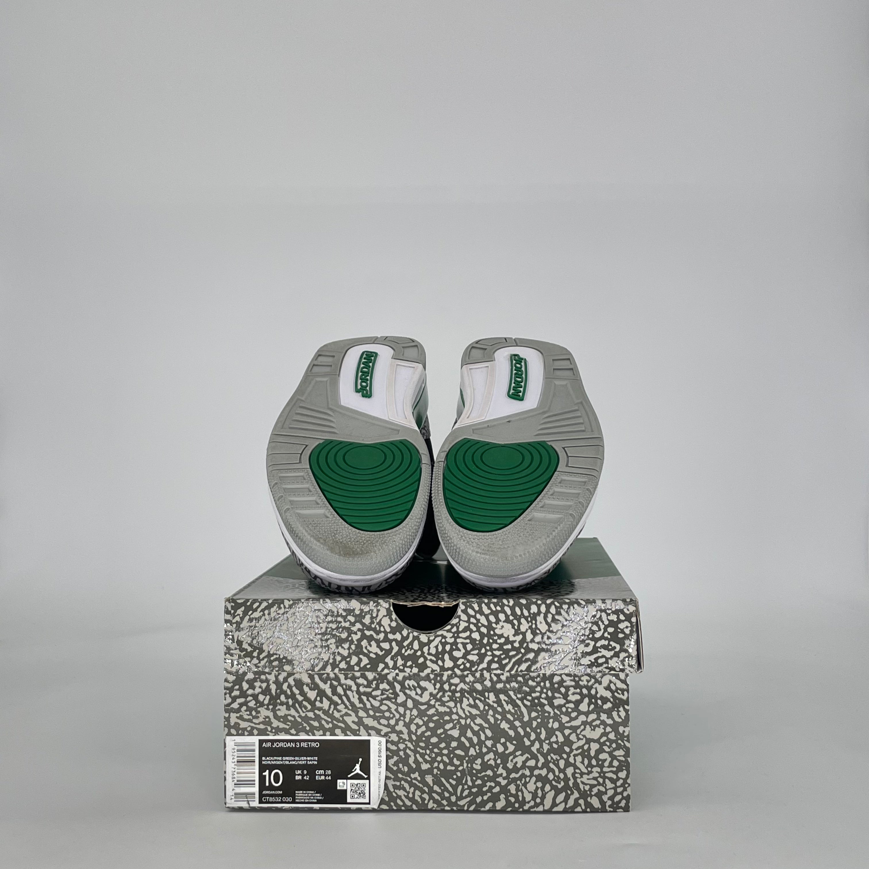 AIR JORDAN 3 PINE GREEN CT8532-030 SIZE 10/11.5W