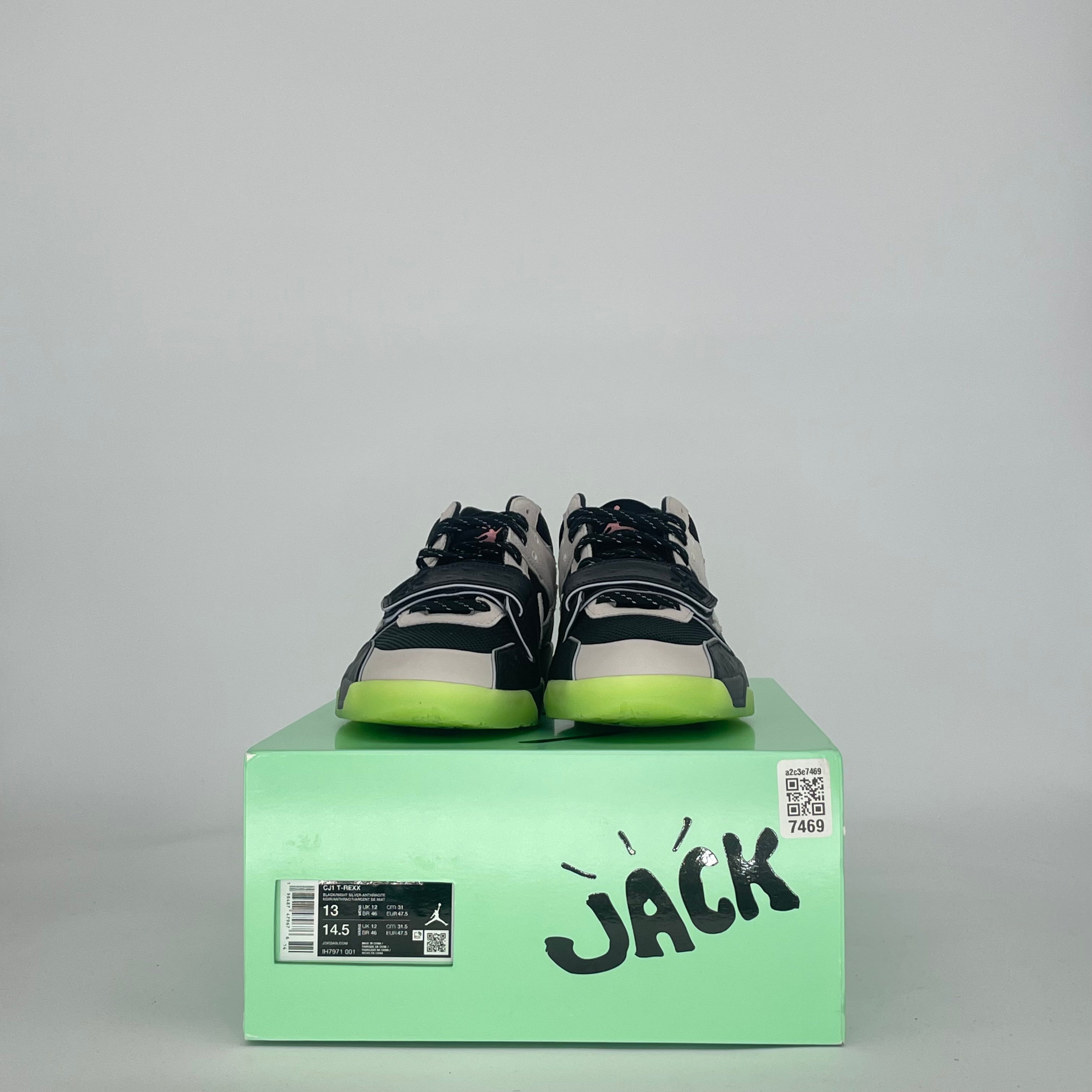 AIR JORDAN JUMPMAN JACK TR TRAVIS SCOTT X CHASE B BLACK NIGHT SILVER IH7971-001 SIZE 13/14.5W