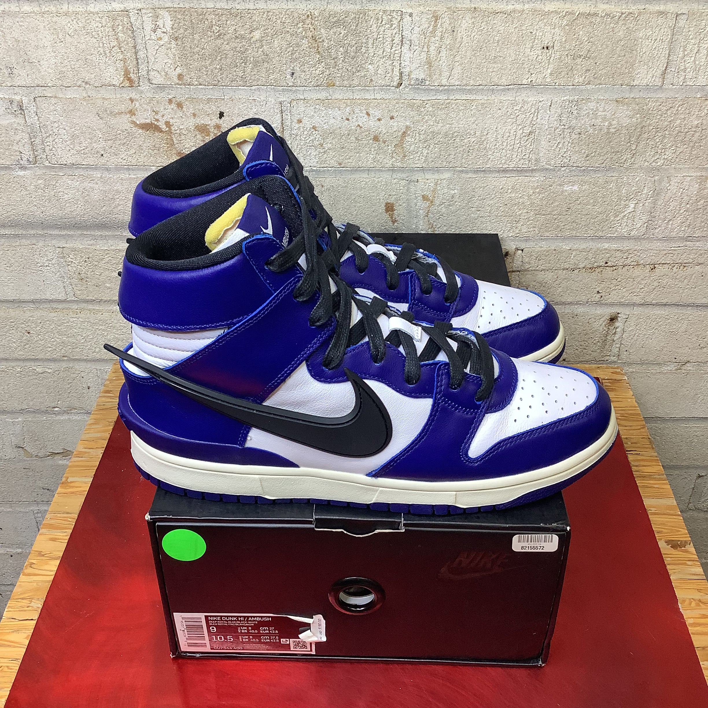NIKE DUNK HIGH AMBUSH DEEP ROYAL CU7544-400 SIZE 9/10.5W
