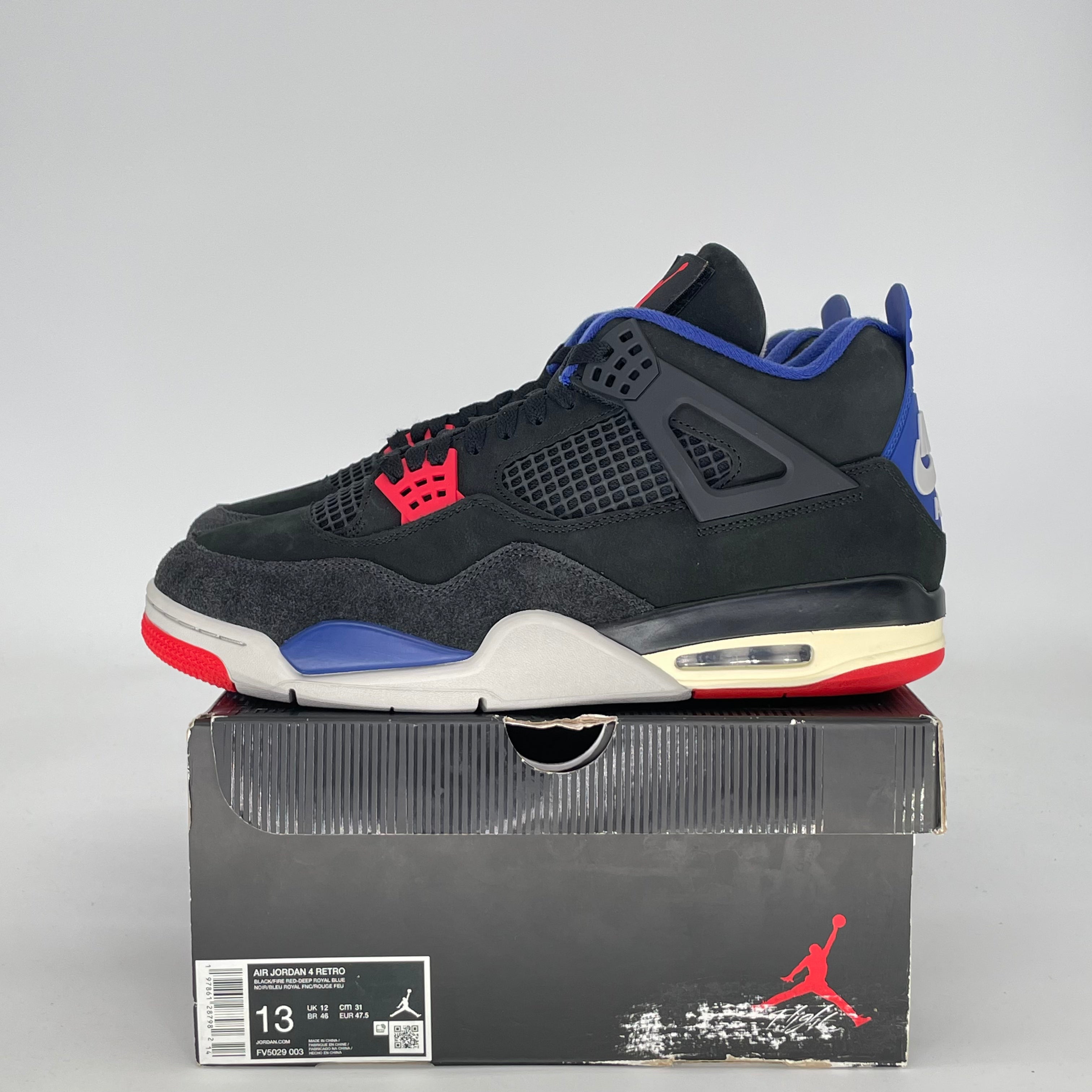 AIR JORDAN 4 RARE AIR (WHITE LETTERING) FV5029-003 SIZE 13/14.5W