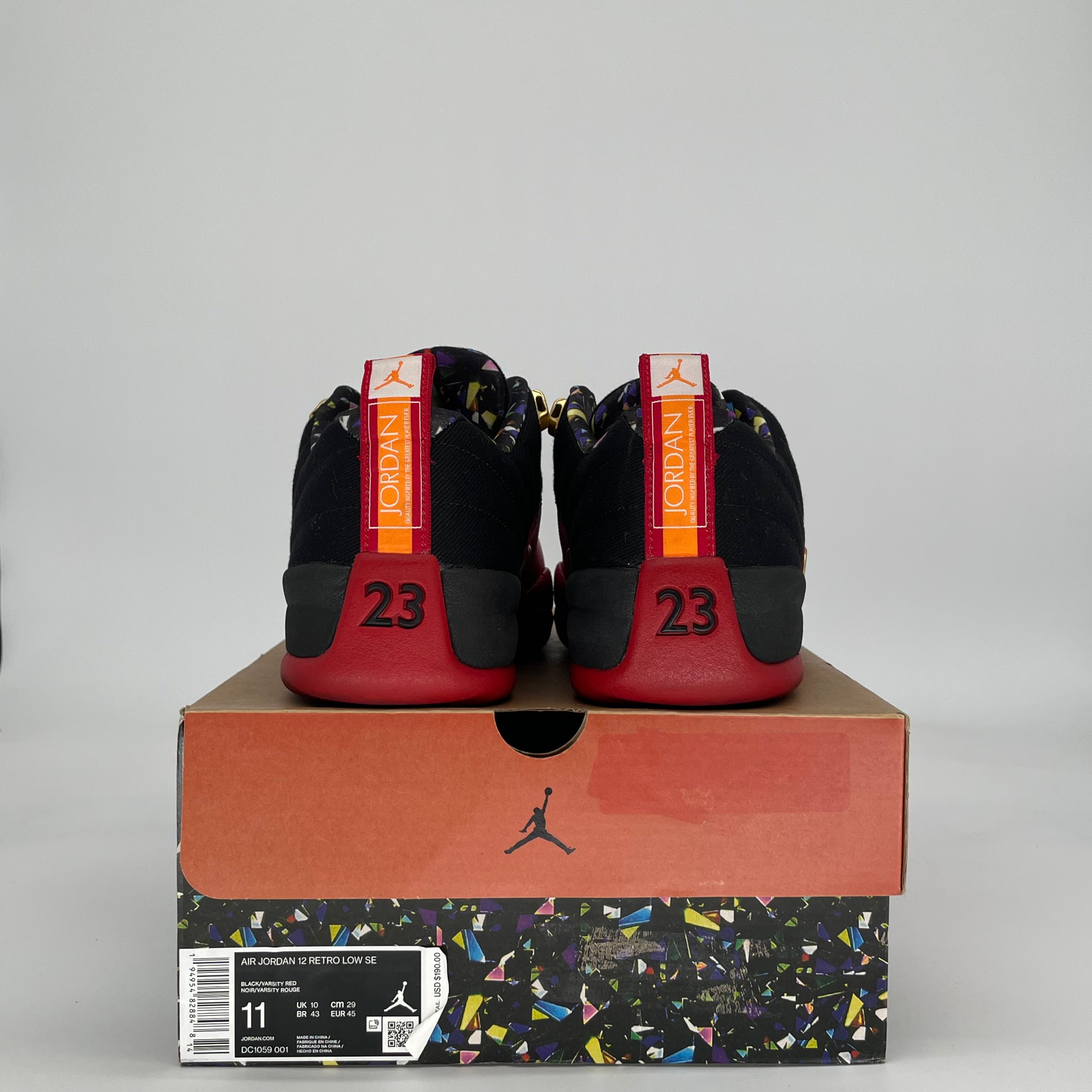 AIR JORDAN 12 LOW SUPER BOWL LV DC1059-001 SIZE 11/12.5W