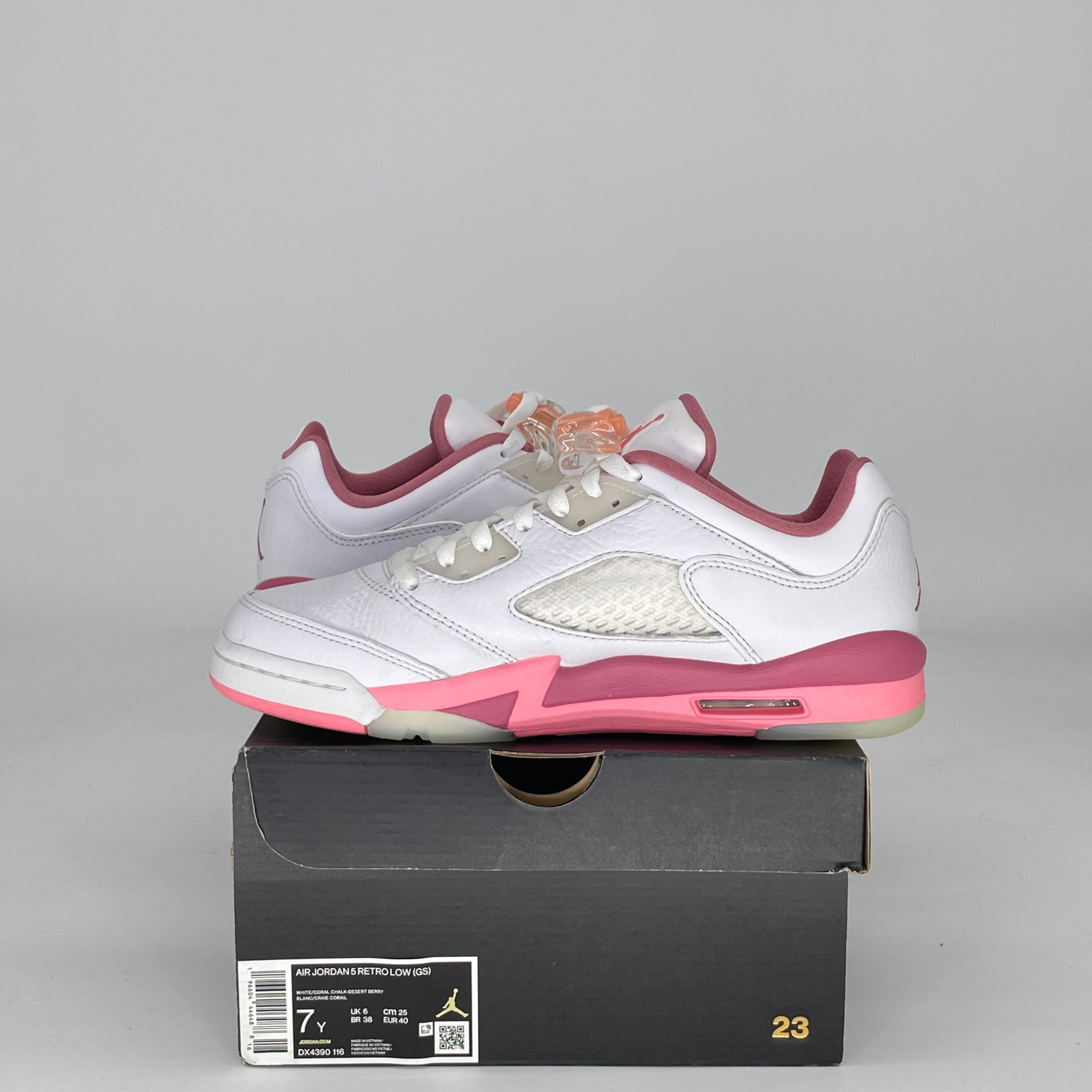 AIR JORDAN 5 LOW CRAFTED FOR HER DESERT BERRY DX4390-116 SIZE 7/8.5W