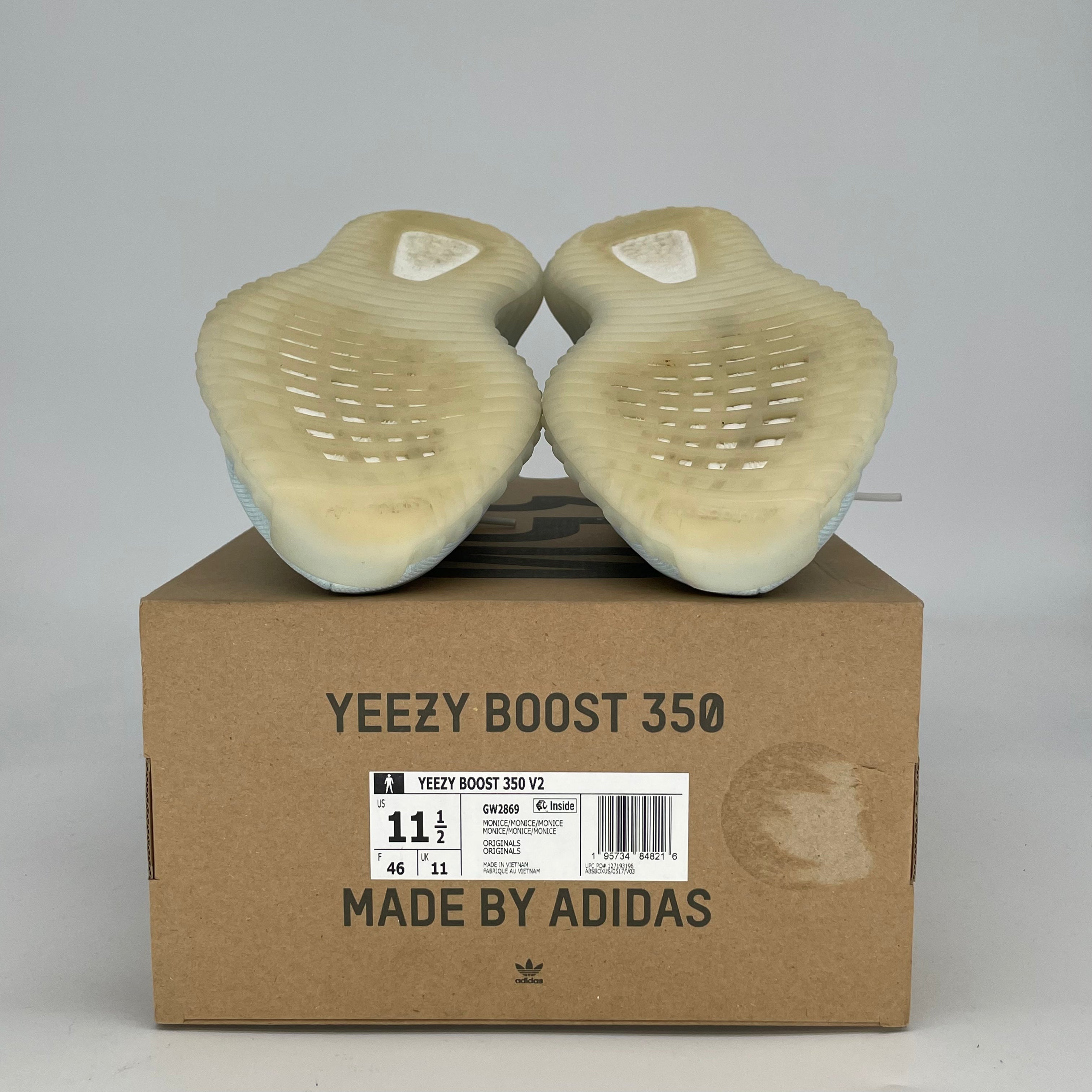 ADIDAS YEEZY 350 V2 MONO ICE GW2869 SIZE 11.5/13W