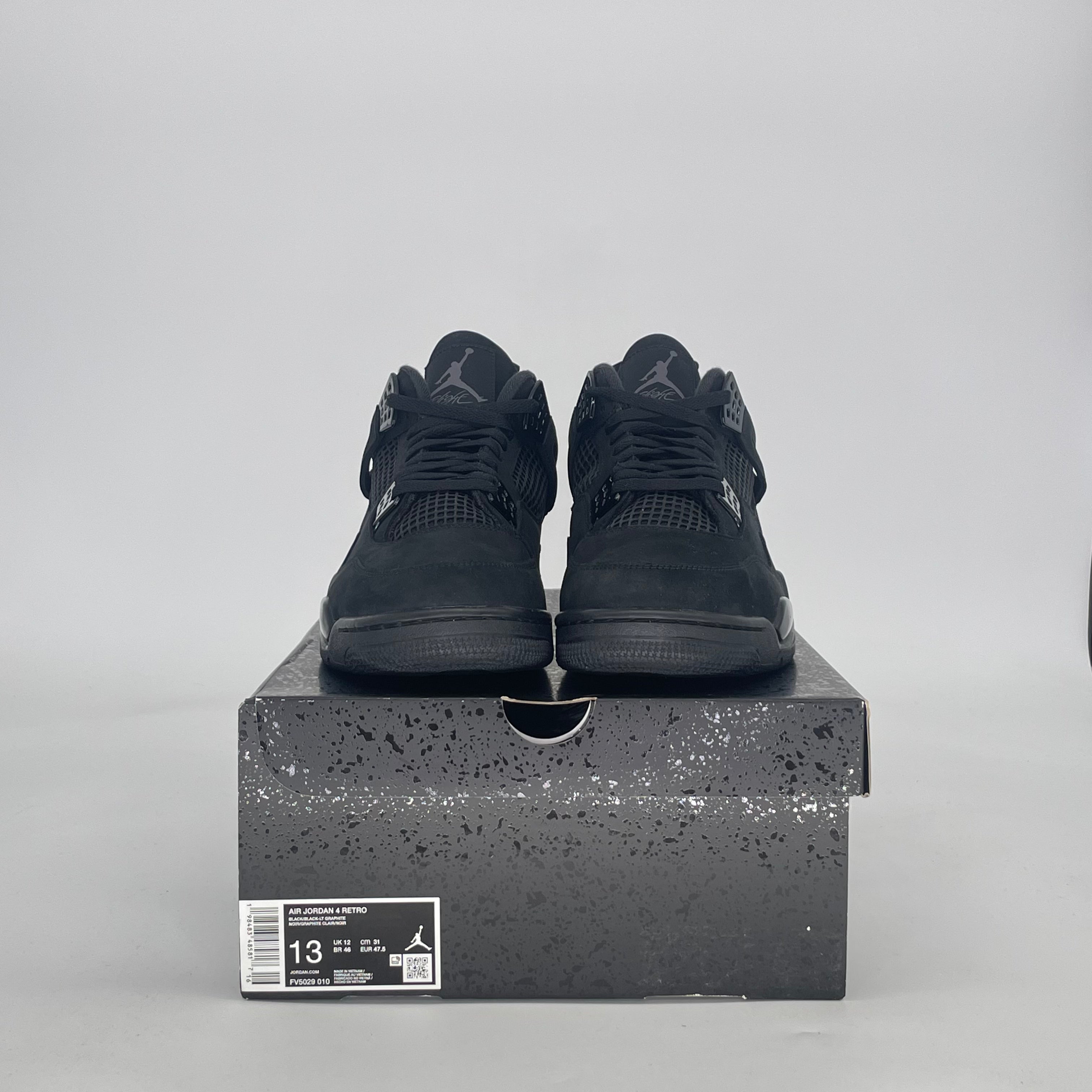AIR JORDAN 4 BLACK CAT FV5029-010 SIZE 13/14.5W