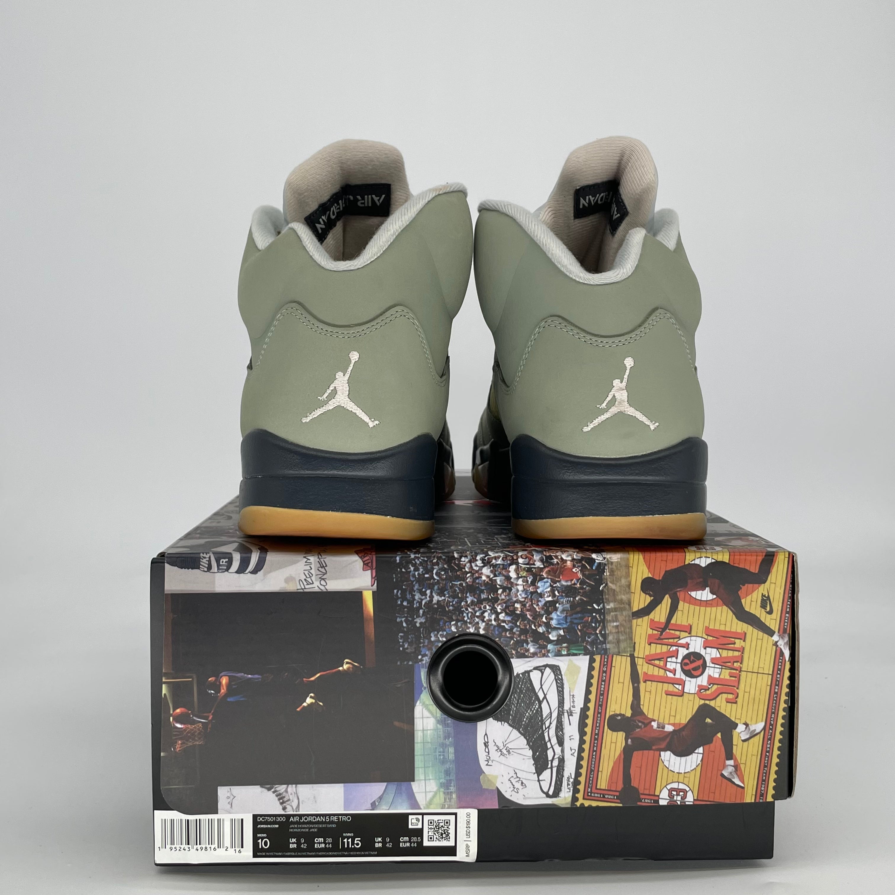 AIR JORDAN 5 JADE HORIZON DC7501-300 SIZE 10/11.5W