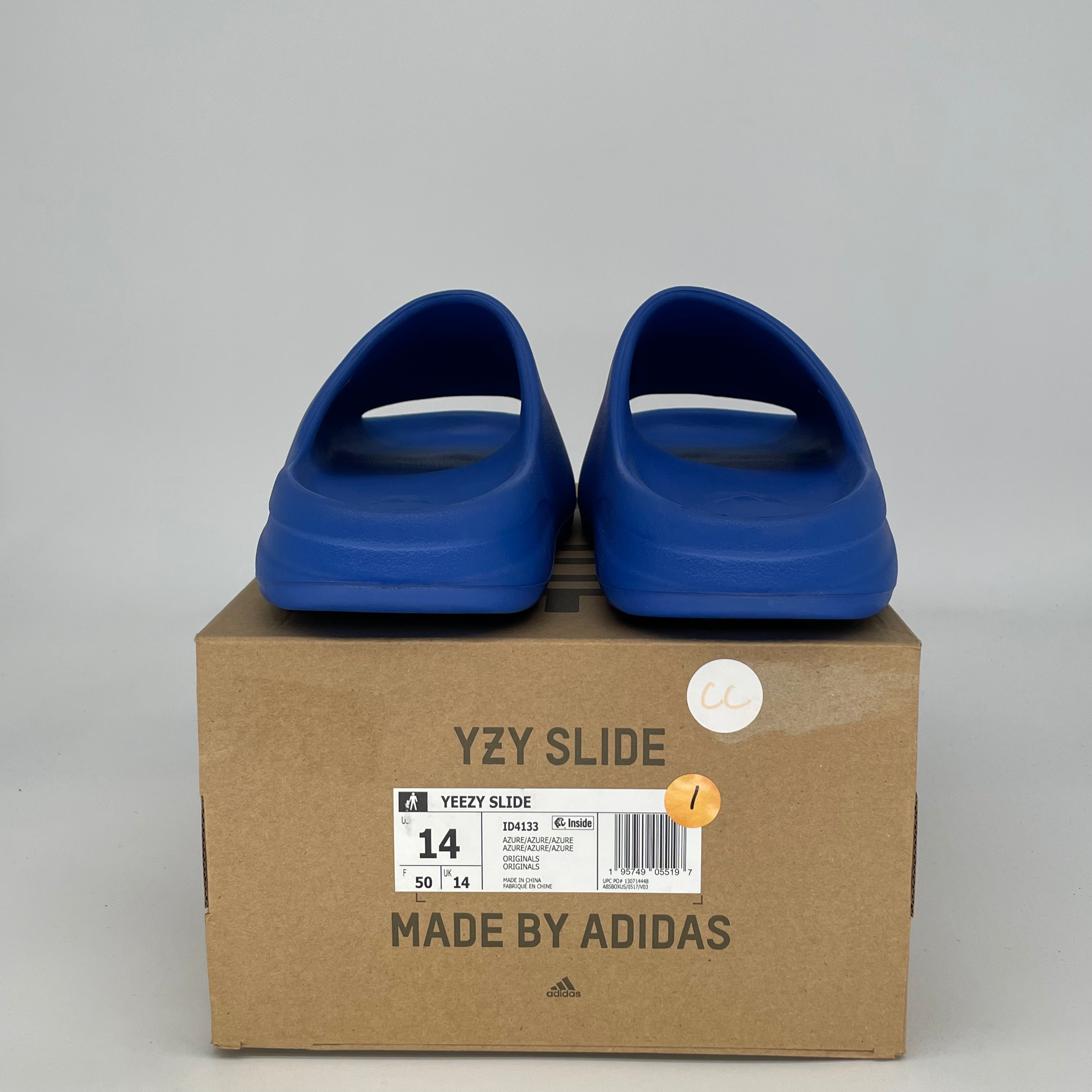 ADIDAS YEEZY SLIDE AZURE ID4133 SIZE 14/15.5W