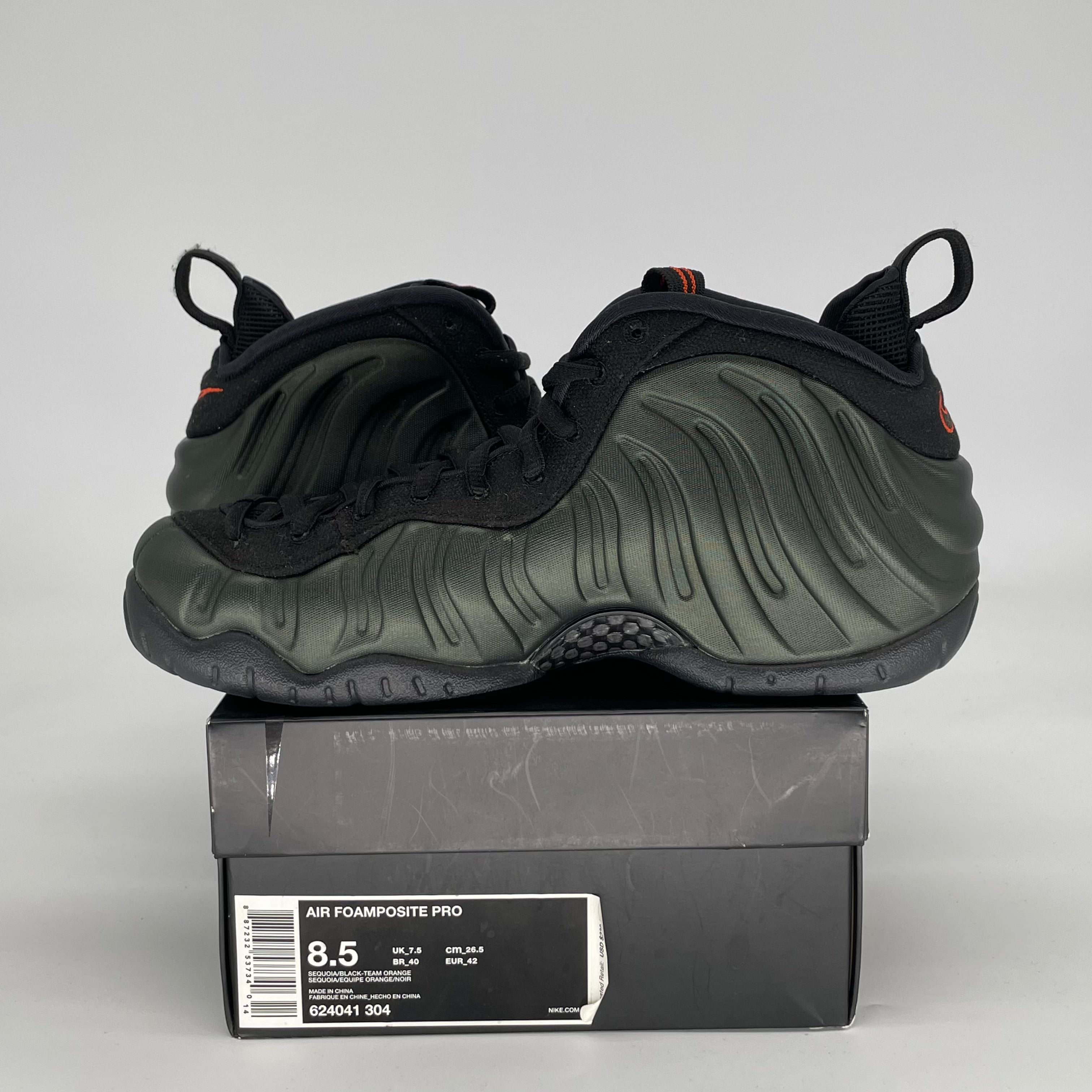 NIKE AIR FOAMPOSITE PRO SEQUOIA 624041-304 SIZE 8.5/10W