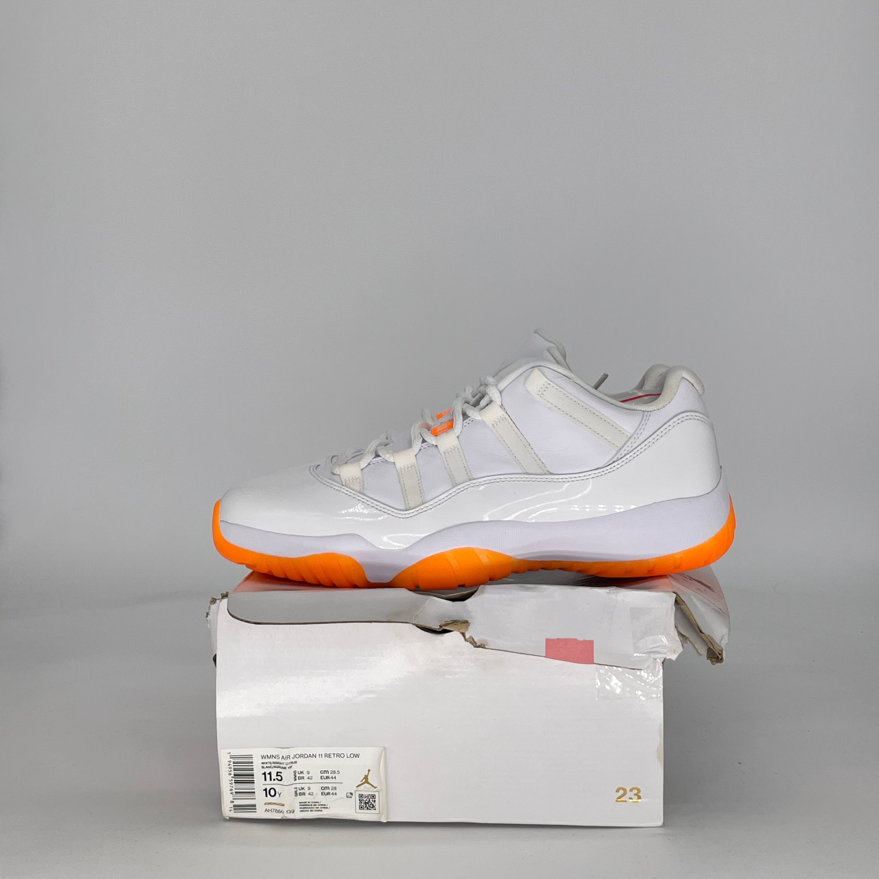 AIR JORDAN 11 LOW CITRUS (2021) AH7860-139 SIZE 10/11.5W