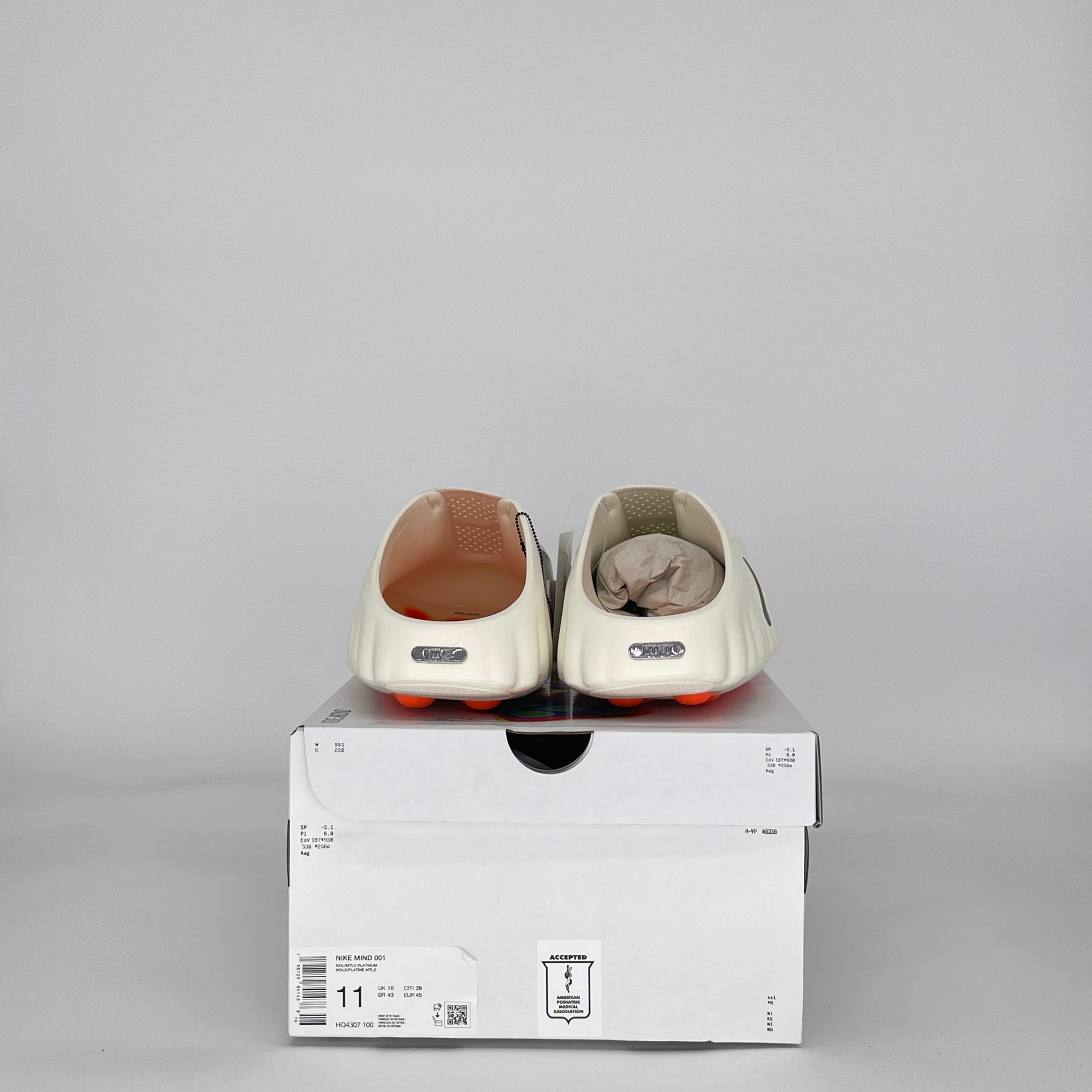 NIKE MIND 001 SLIDE SAIL HQ4307-100 SIZE 11/12.5W