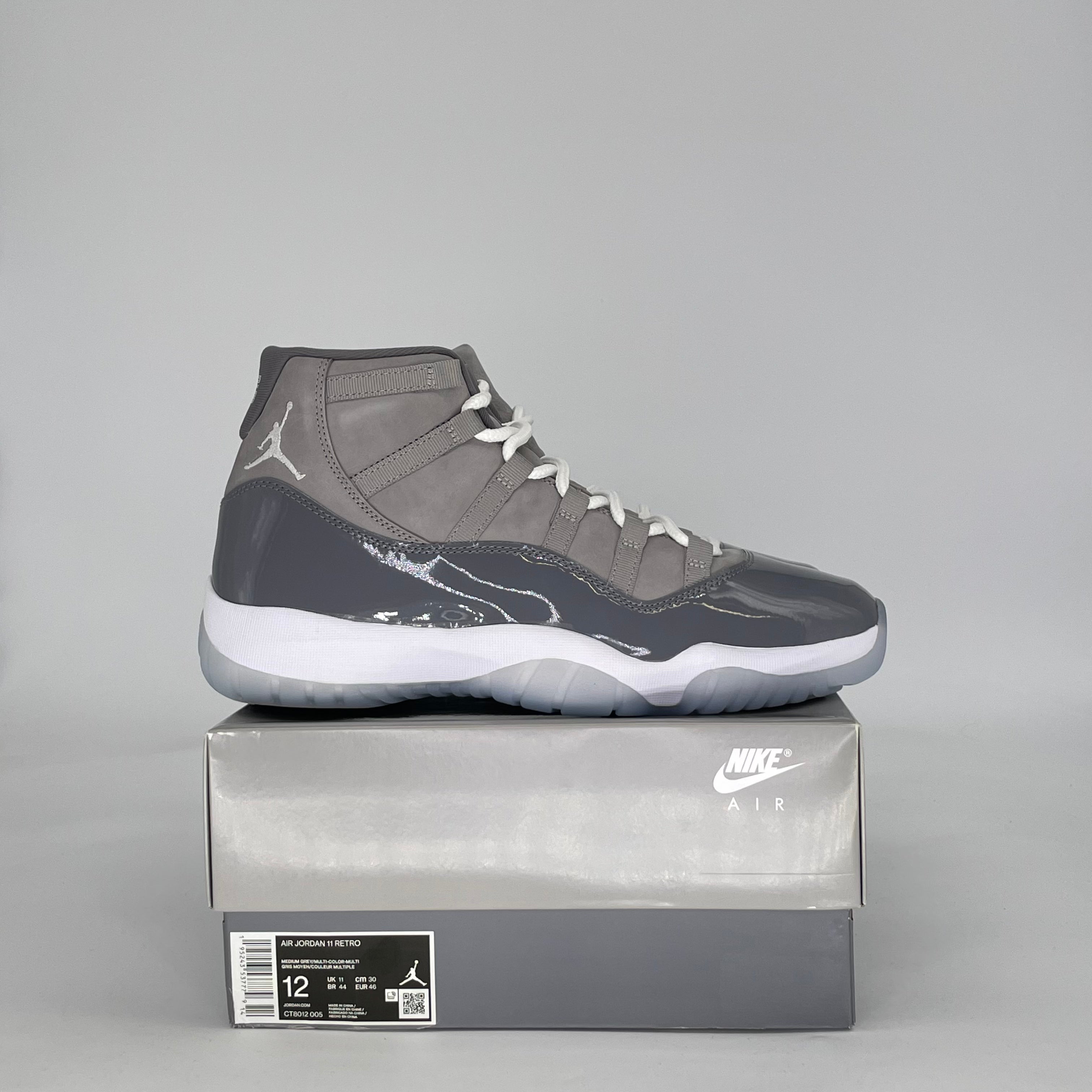 AIR JORDAN 11 COOL GREY (2021) CT8012-005 SIZE 12/13.5W
