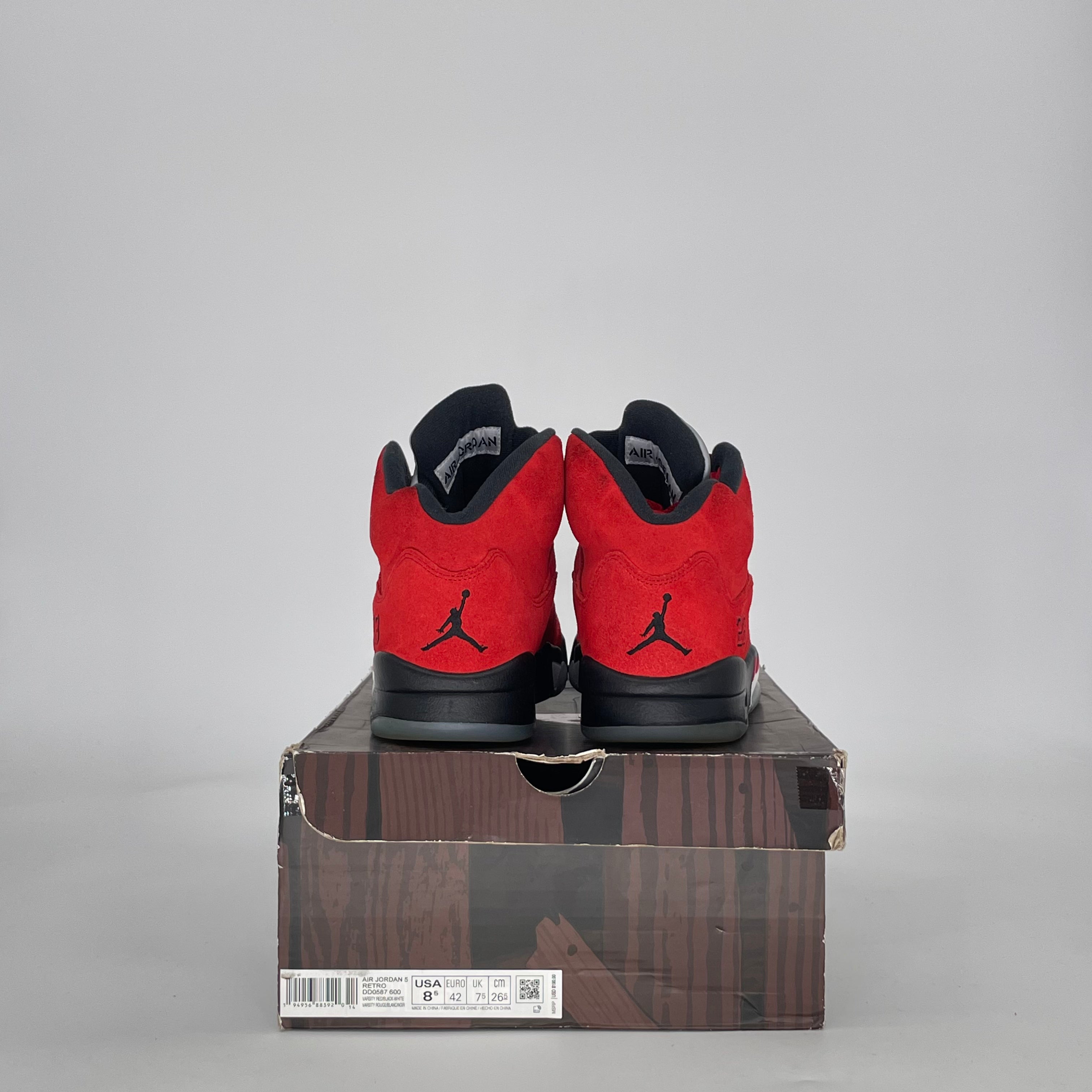 AIR JORDAN 5 RAGING BULL RED DD0587-600 SIZE 8.5/10W