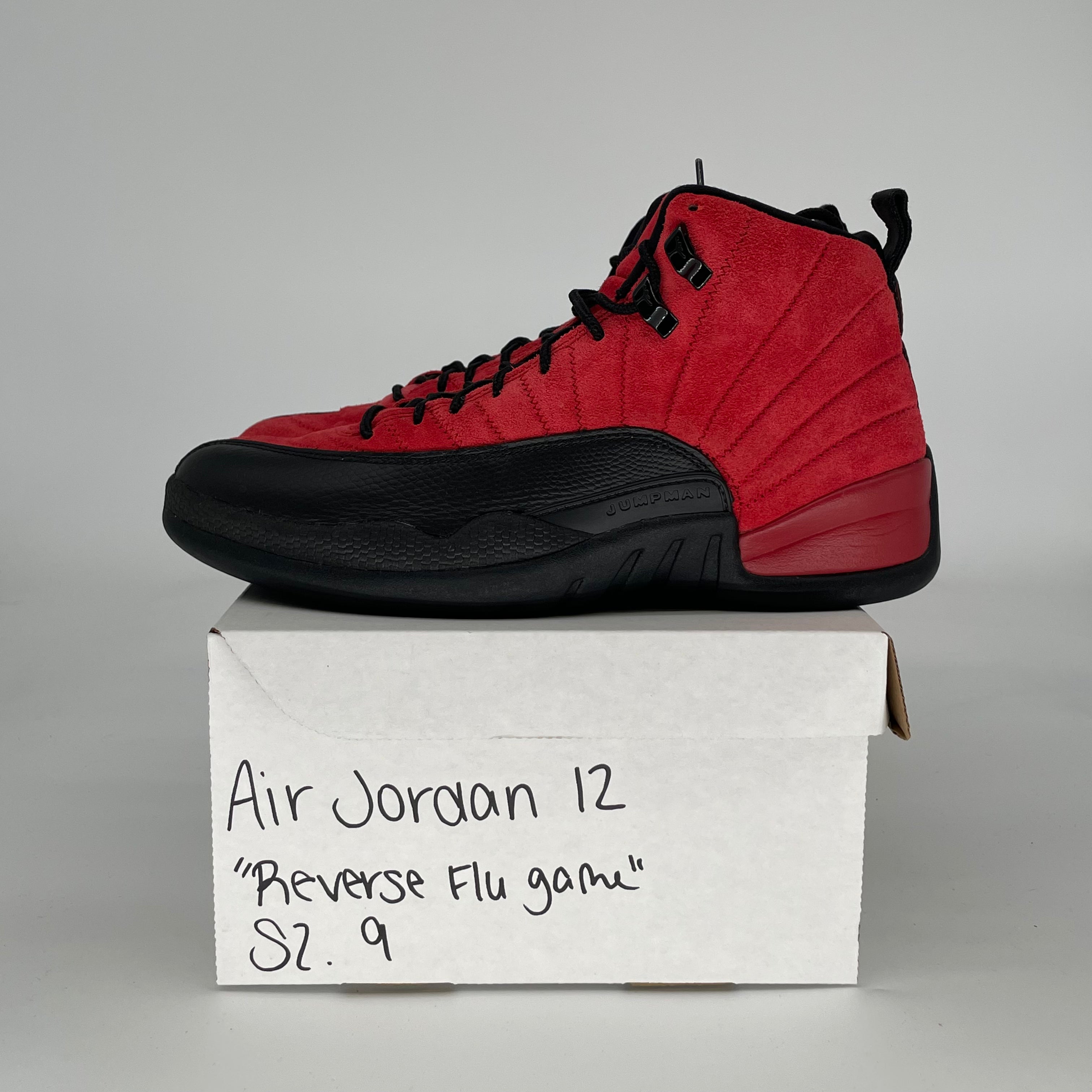 AIR JORDAN 12 REVERSE FLU GAME CT8013-602 SIZE 9/10.5W