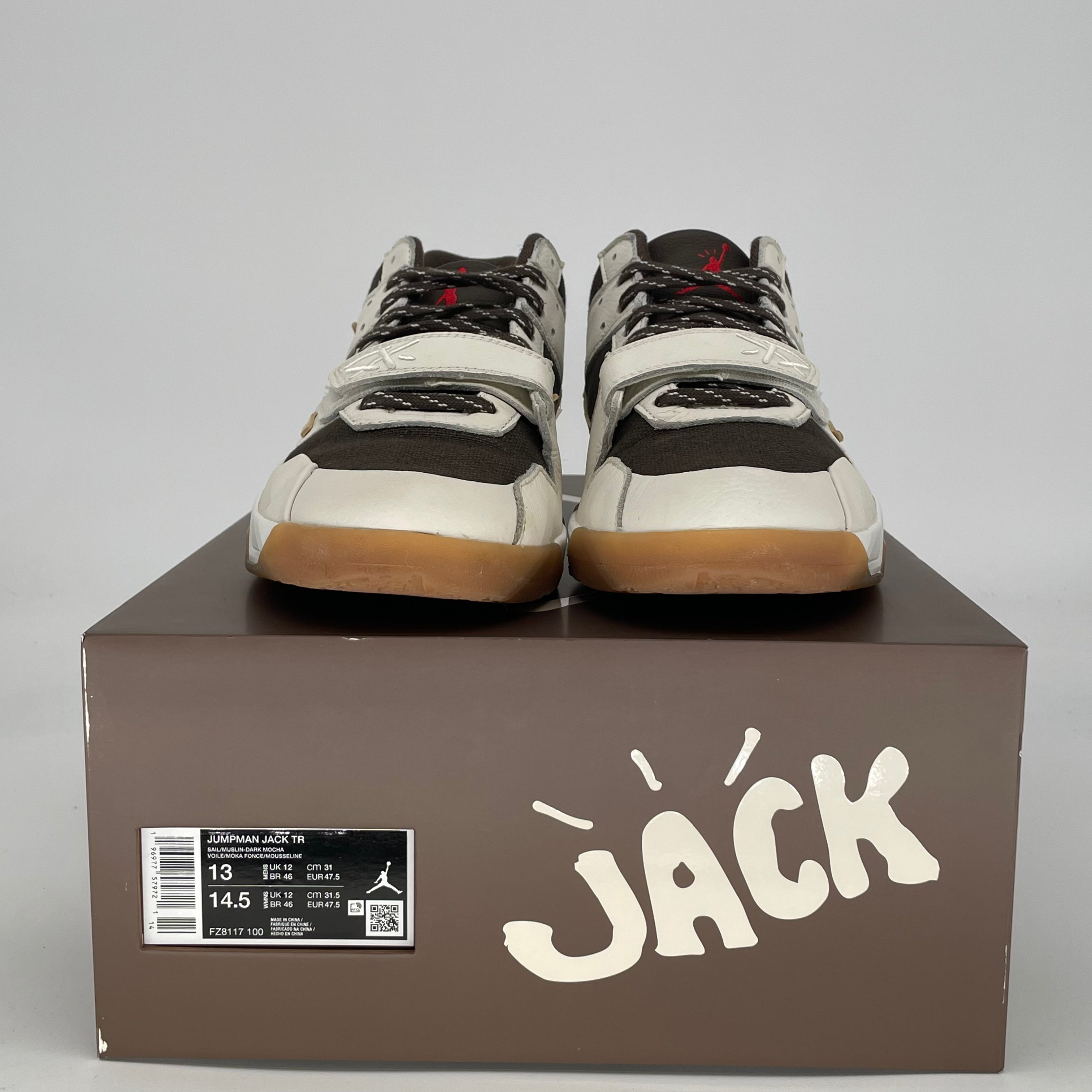 TRAVIS SCOTT X JORDAN JUMPMAN JACK TR SAIL FZ8117-100 SIZE 13/14.5W