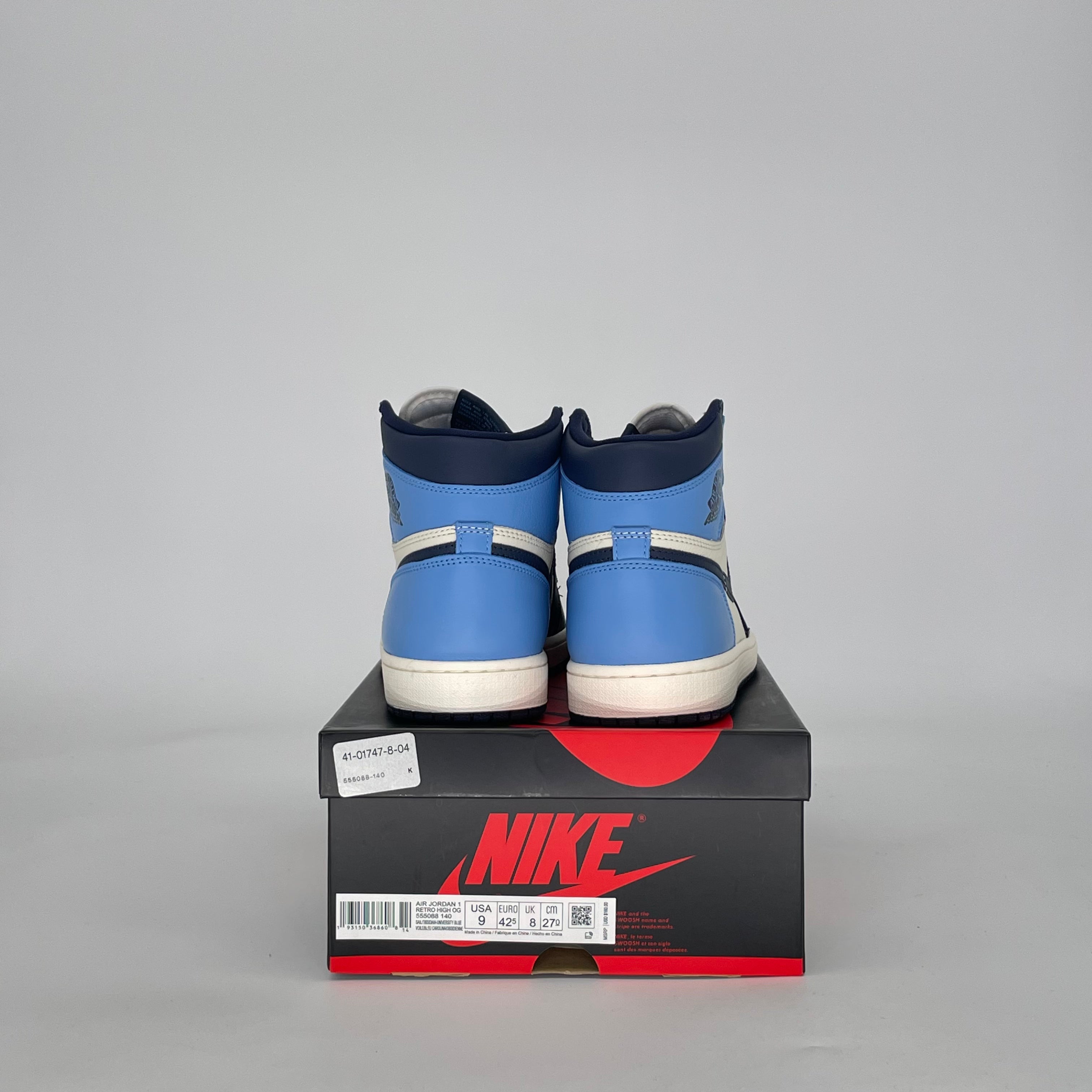 AIR JORDAN 1 OBSIDIAN 555088-140 SIZE 9/10.5W