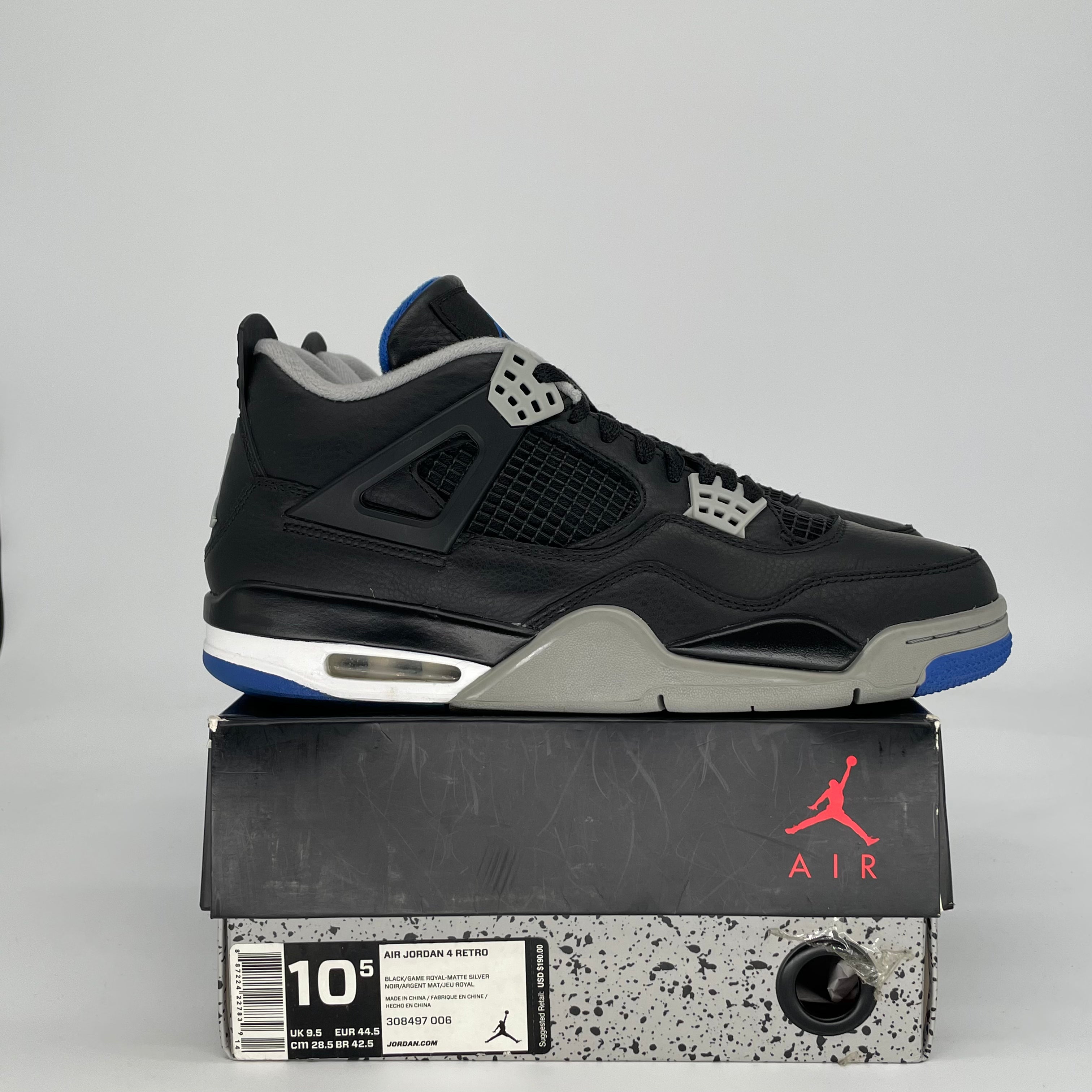 AIR JORDAN 4 MOTORSPORTS ALTERNATE 308497-006 SIZE 10.5/12W