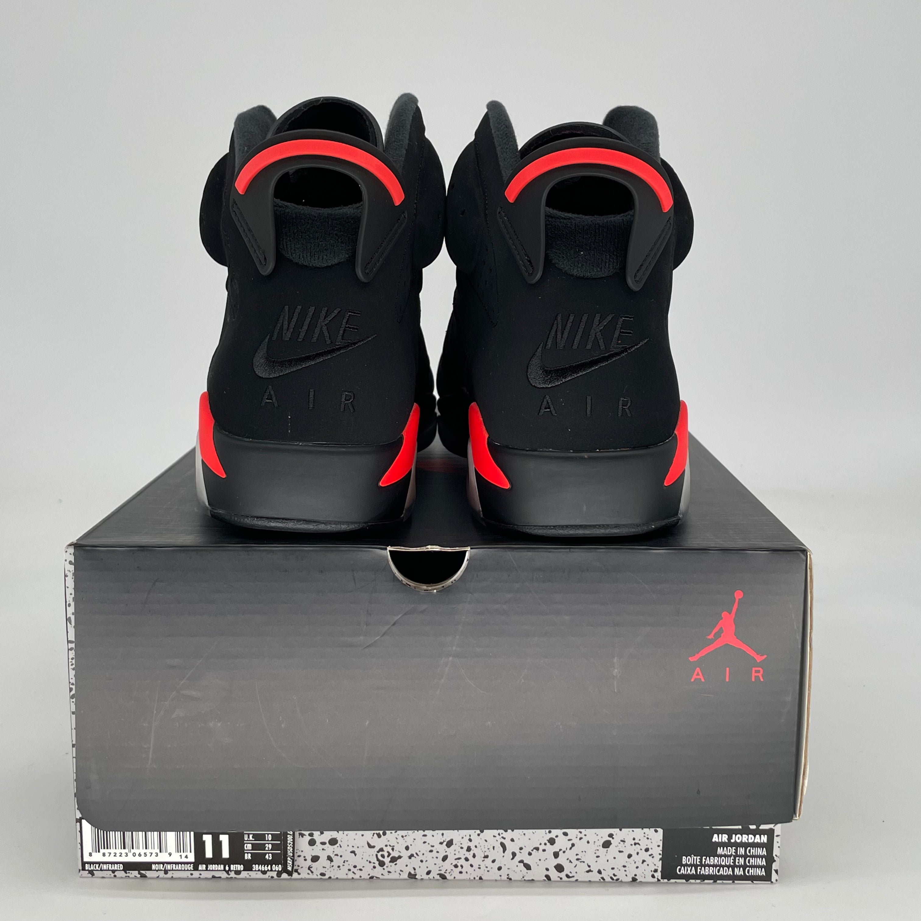 AIR JORDAN 6 BLACK INFRARED 384664-060 SIZE 11/12.5W