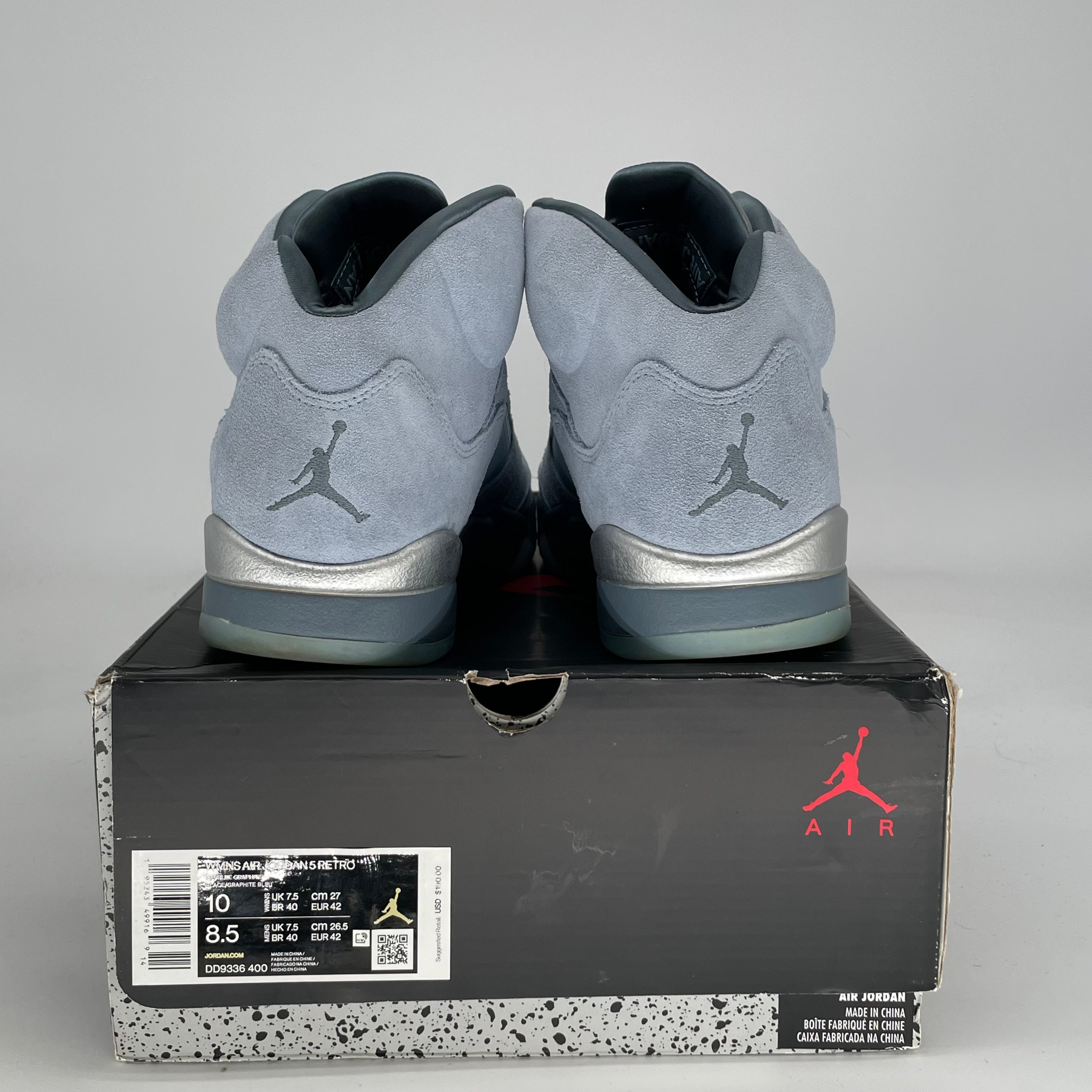 AIR JORDAN 5 BLUEBIRD W DD9336-400 SIZE 8.5/10W