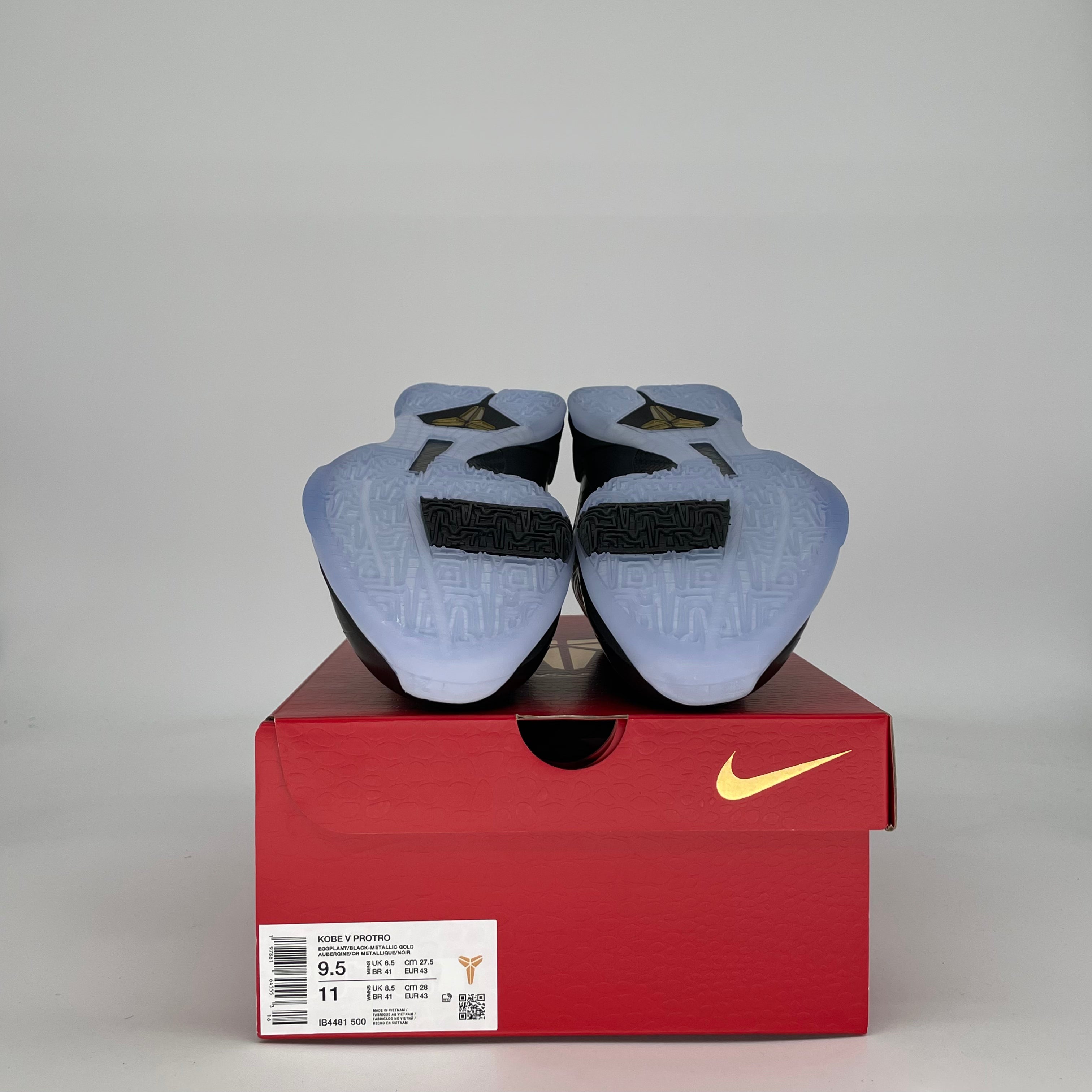 NIKE KOBE 5 PROTRO YEAR OF THE SNAKE EGGPLANT IB4481-500 SIZE 9.5/11W