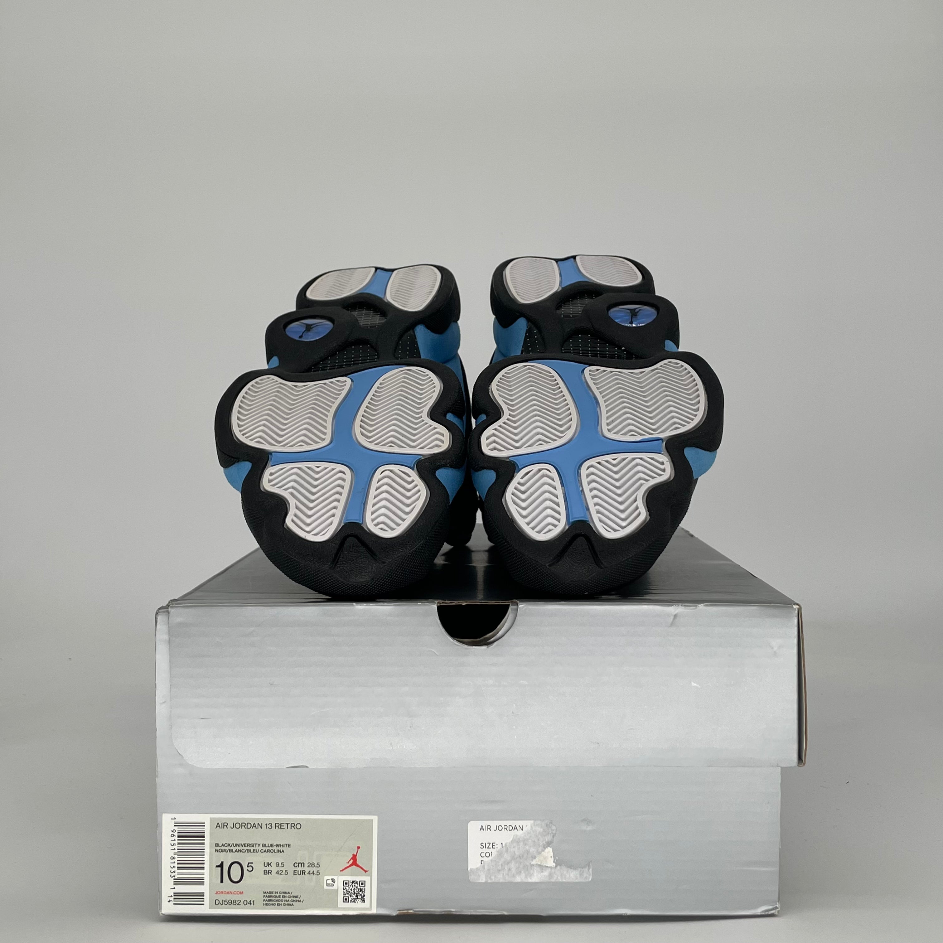 AIR JORDAN 13 BLACK UNIVERSITY BLUE DJ5982-041 SIZE 10.5/12W