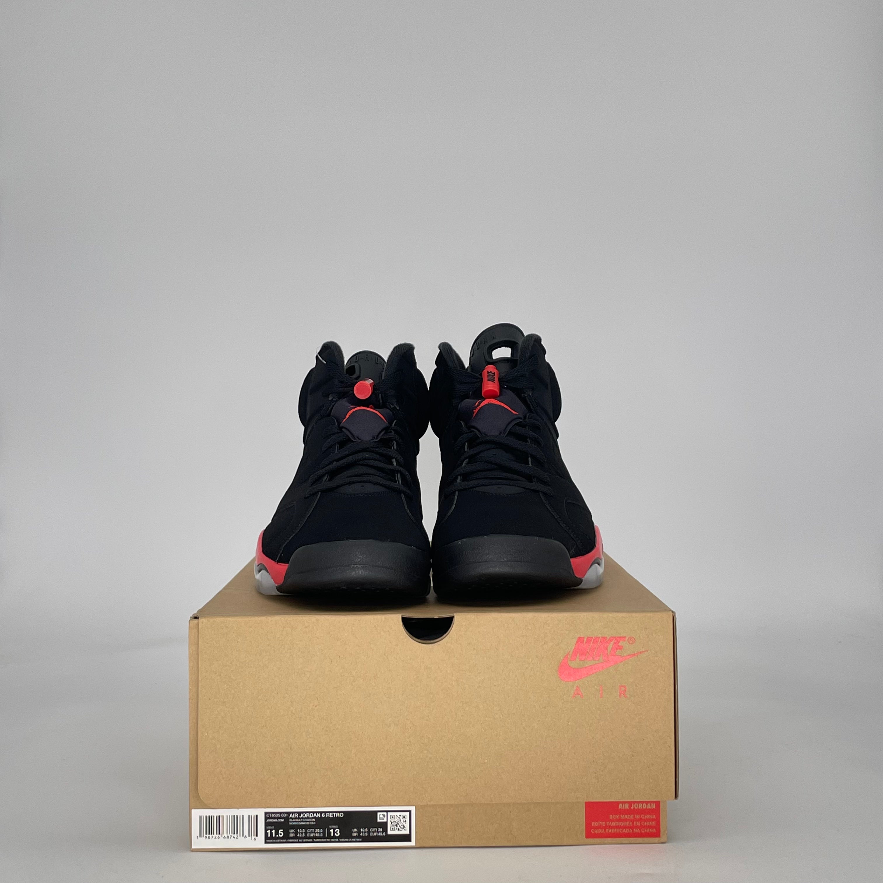 AIR JORDAN 6 INFRARED SALESMAN CT8529-001 SIZE 11.5/13W