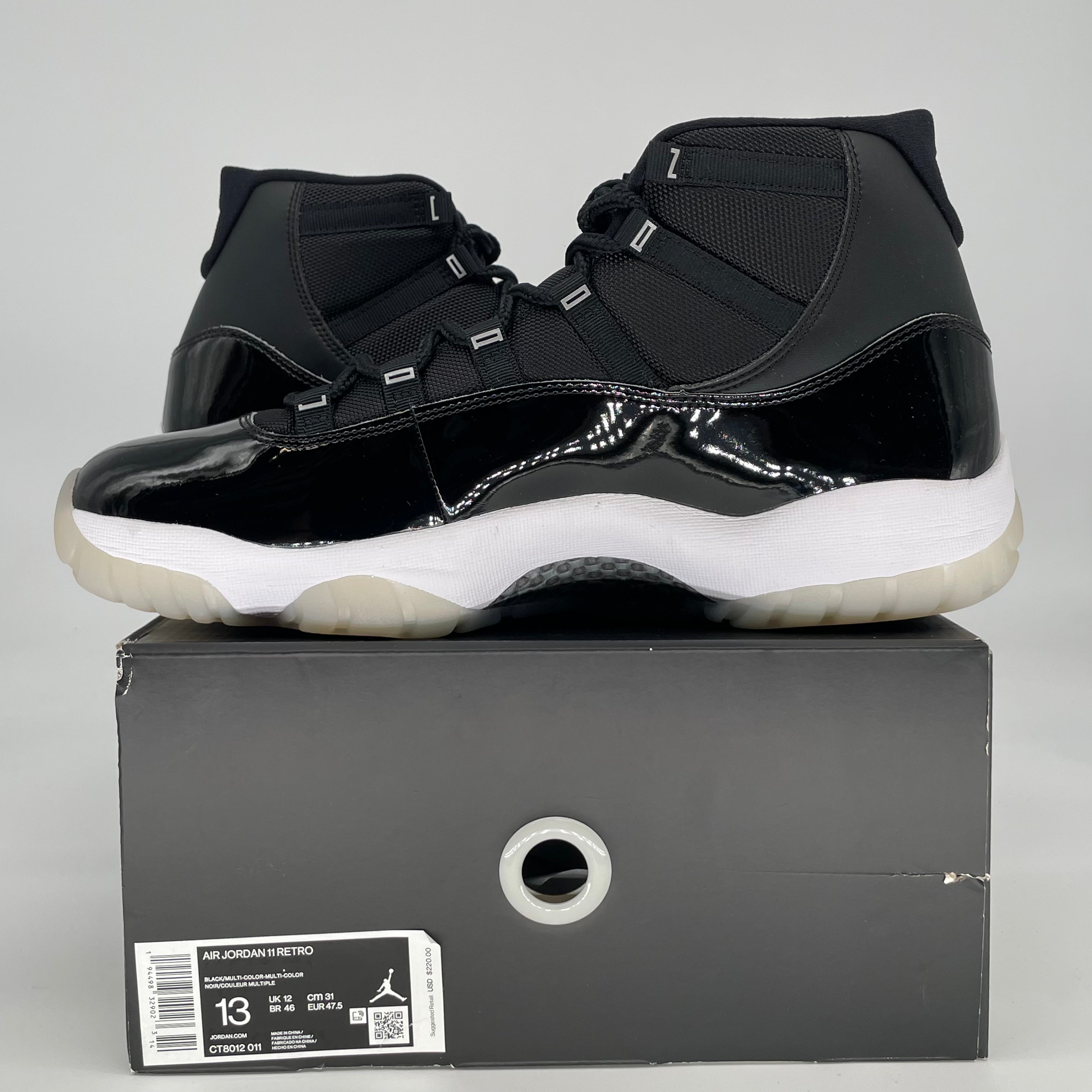 AIR JORDAN 11 JUBILEE 25TH ANNIVERSARY CT8012-011 SIZE 13/14.5W