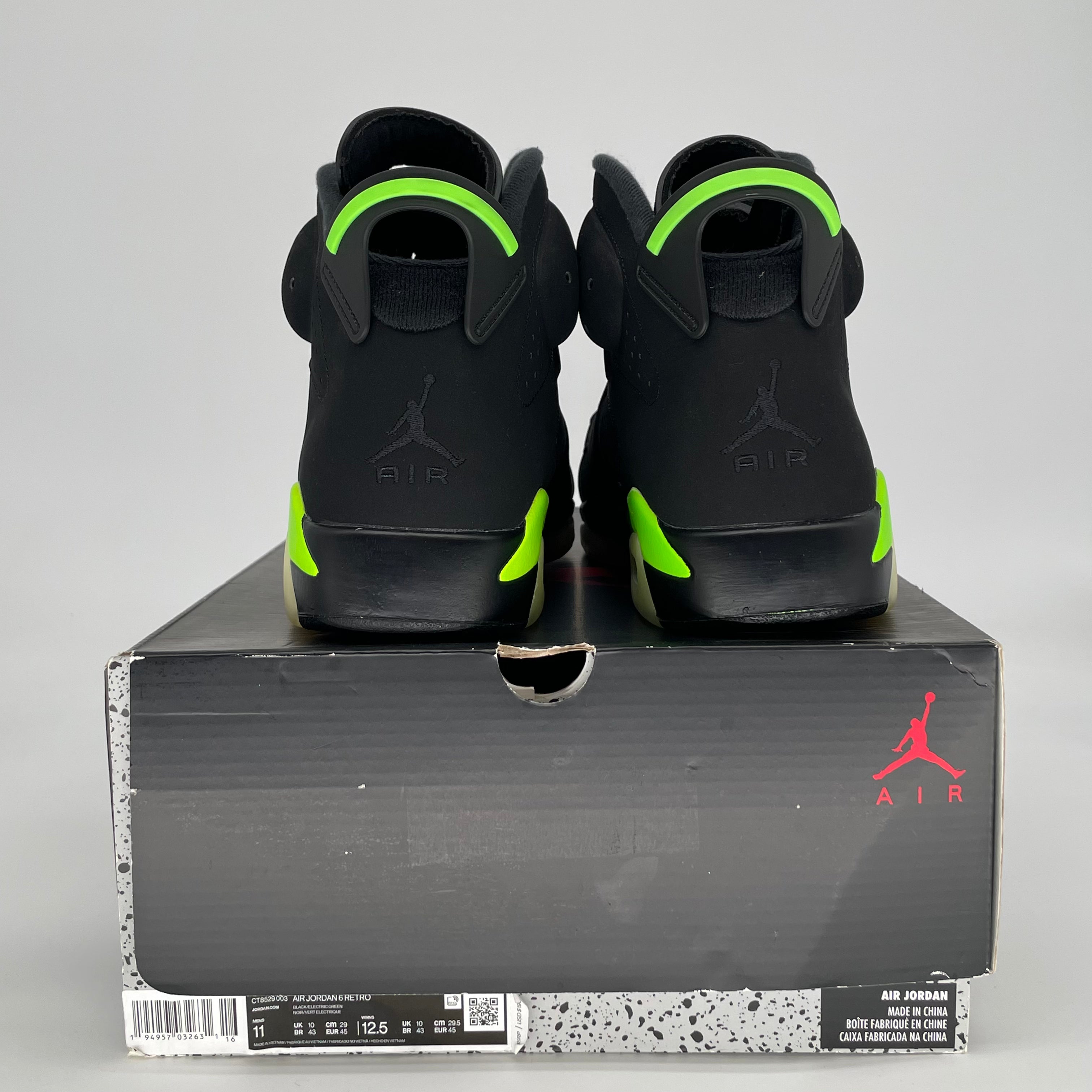 AIR JORDAN 6 ELECTRIC GREEN CT8529-003 SIZE 11/12.5W