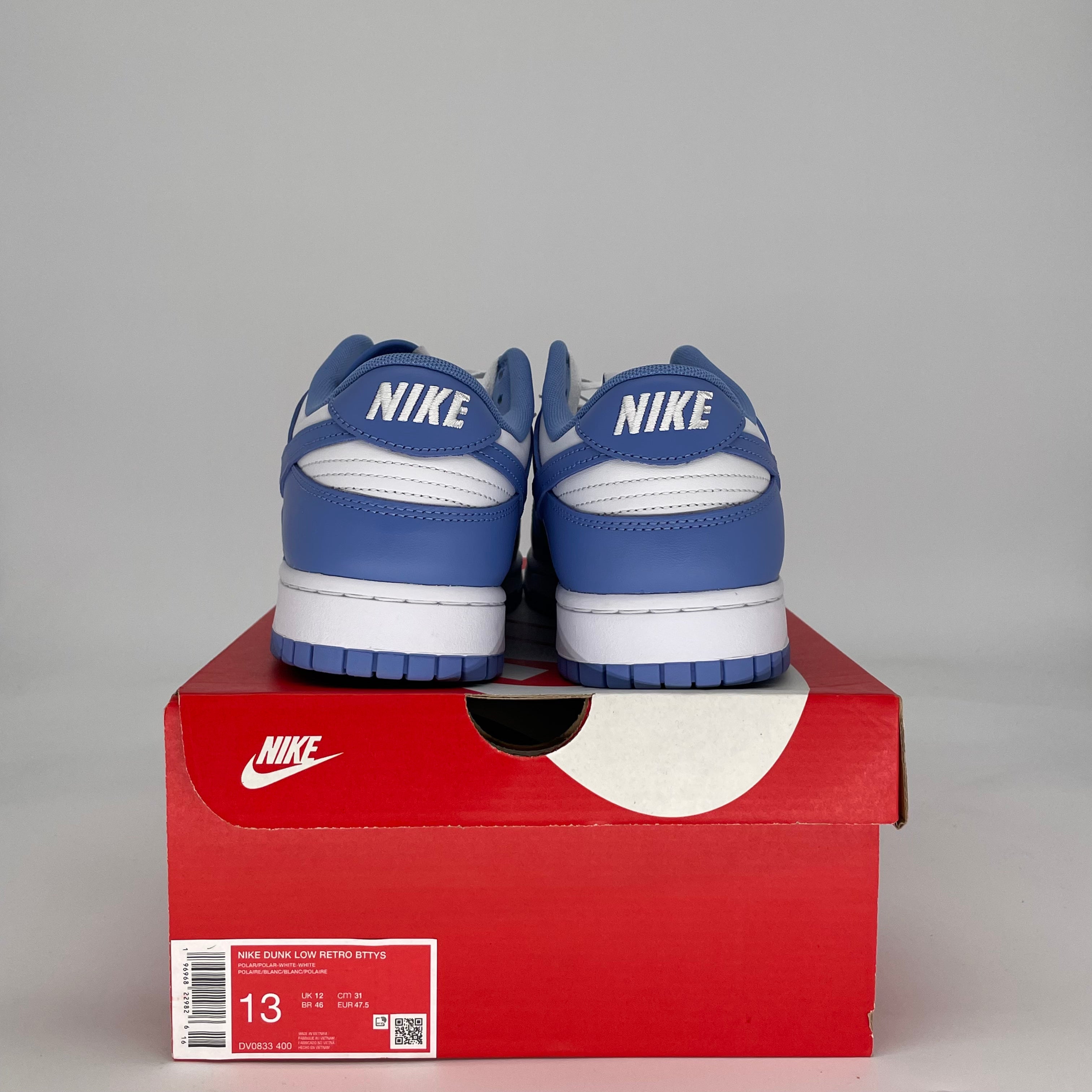 NIKE DUNK LOW POLAR BLUE DV0833-400 SIZE 13/14.5W