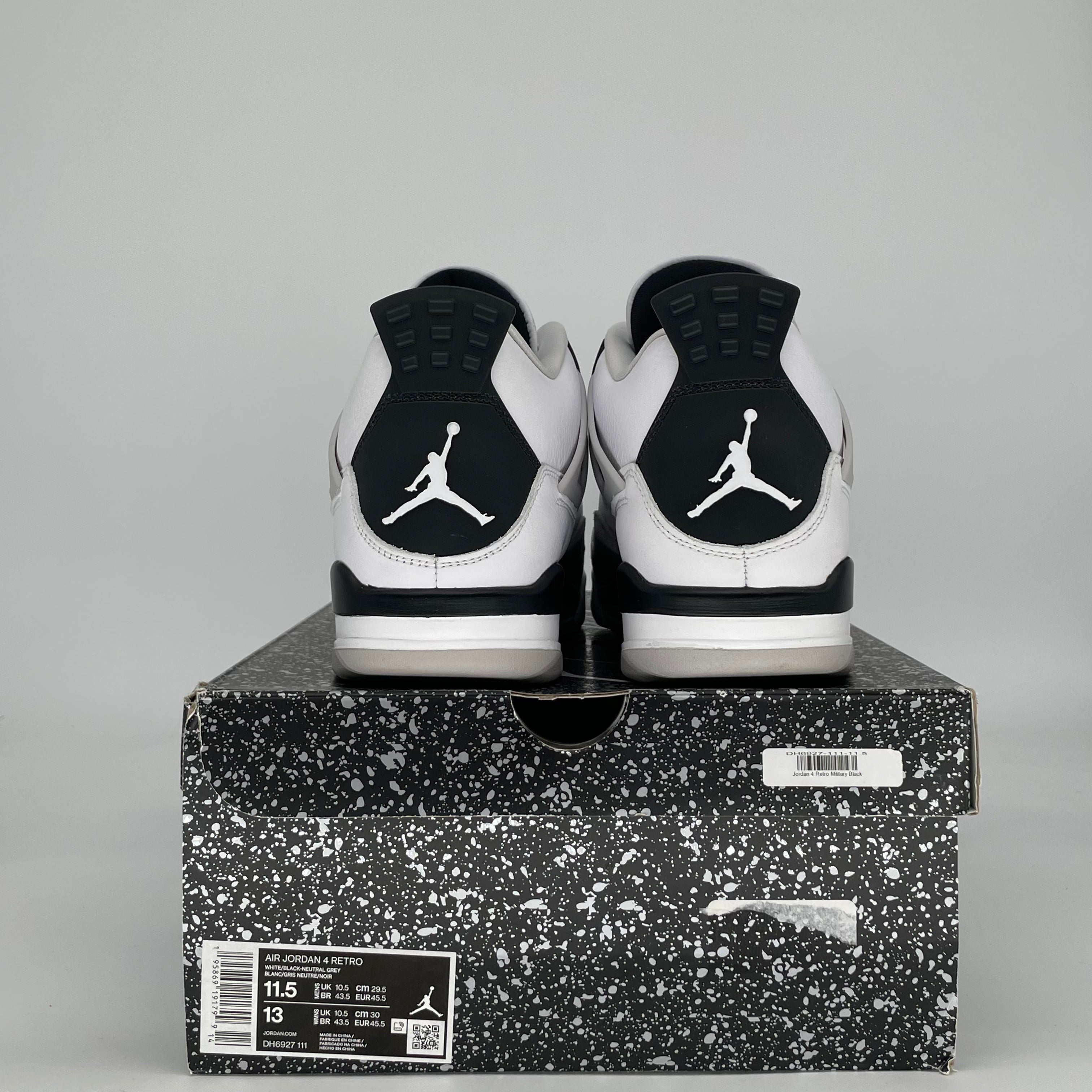 AIR JORDAN 4 MILITARY BLACK DH6927-111 SIZE 11.5/13W