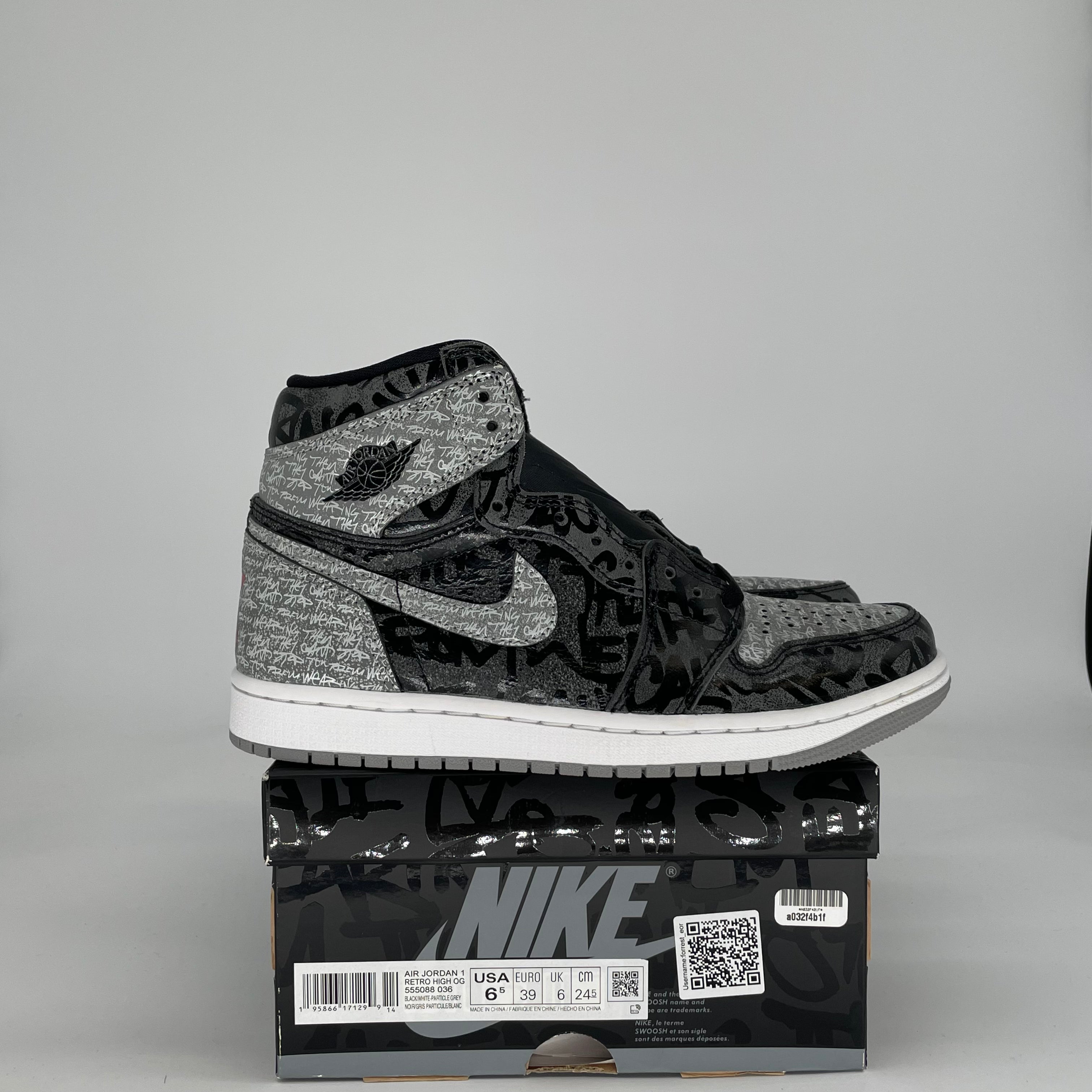AIR JORDAN 1 REBELLIONAIRE 555088-036 SIZE 6.5/8W